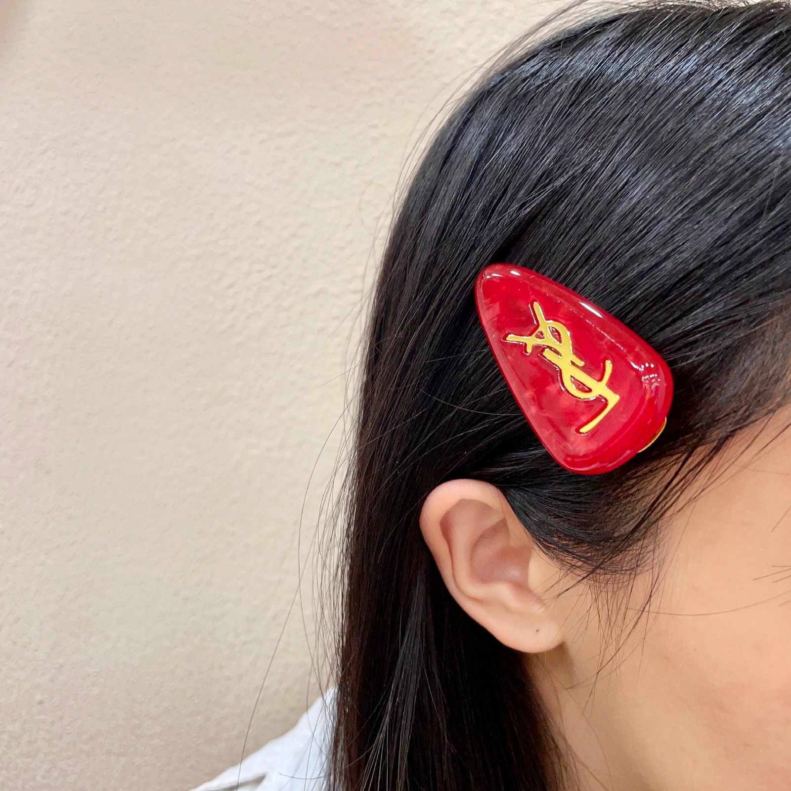 【原單】YSL 聖誕新年幸運紅髮夾 - 禮盒裝