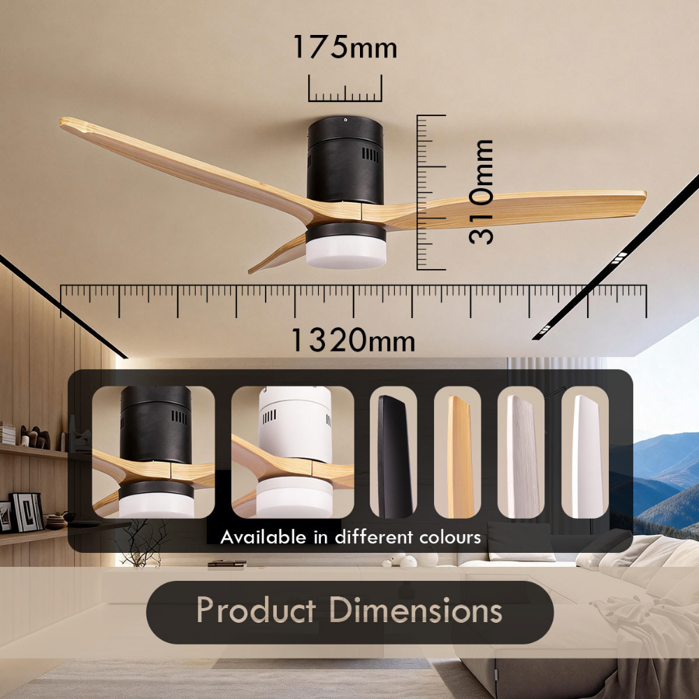 iFan 52in DC Motor Ceiling Fan 6 Speed Selection (IF8352) RU