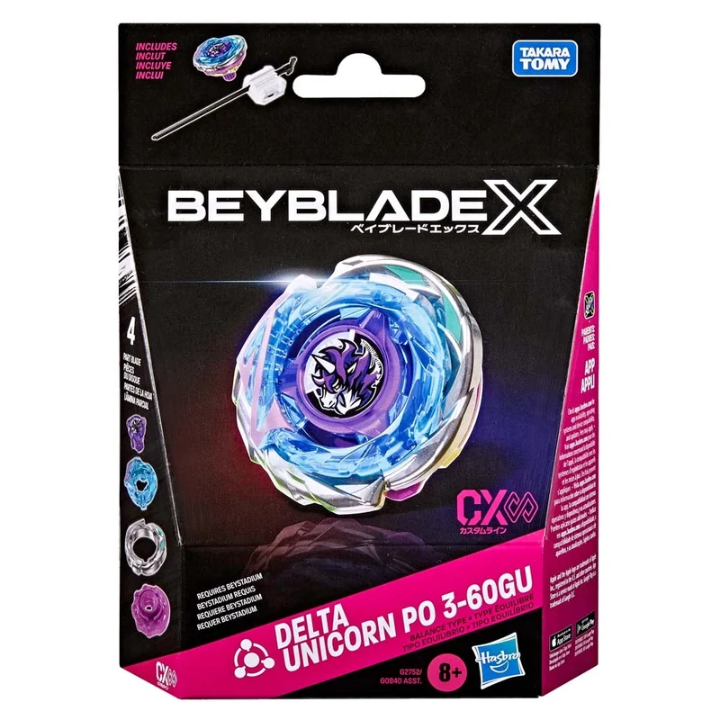 Pre Order 預訂 - (美版) 爆旋陀螺X BEYBLADE X CX-17-01 獨角極變 Delta Unicorn PO 3-60GU CX17 01