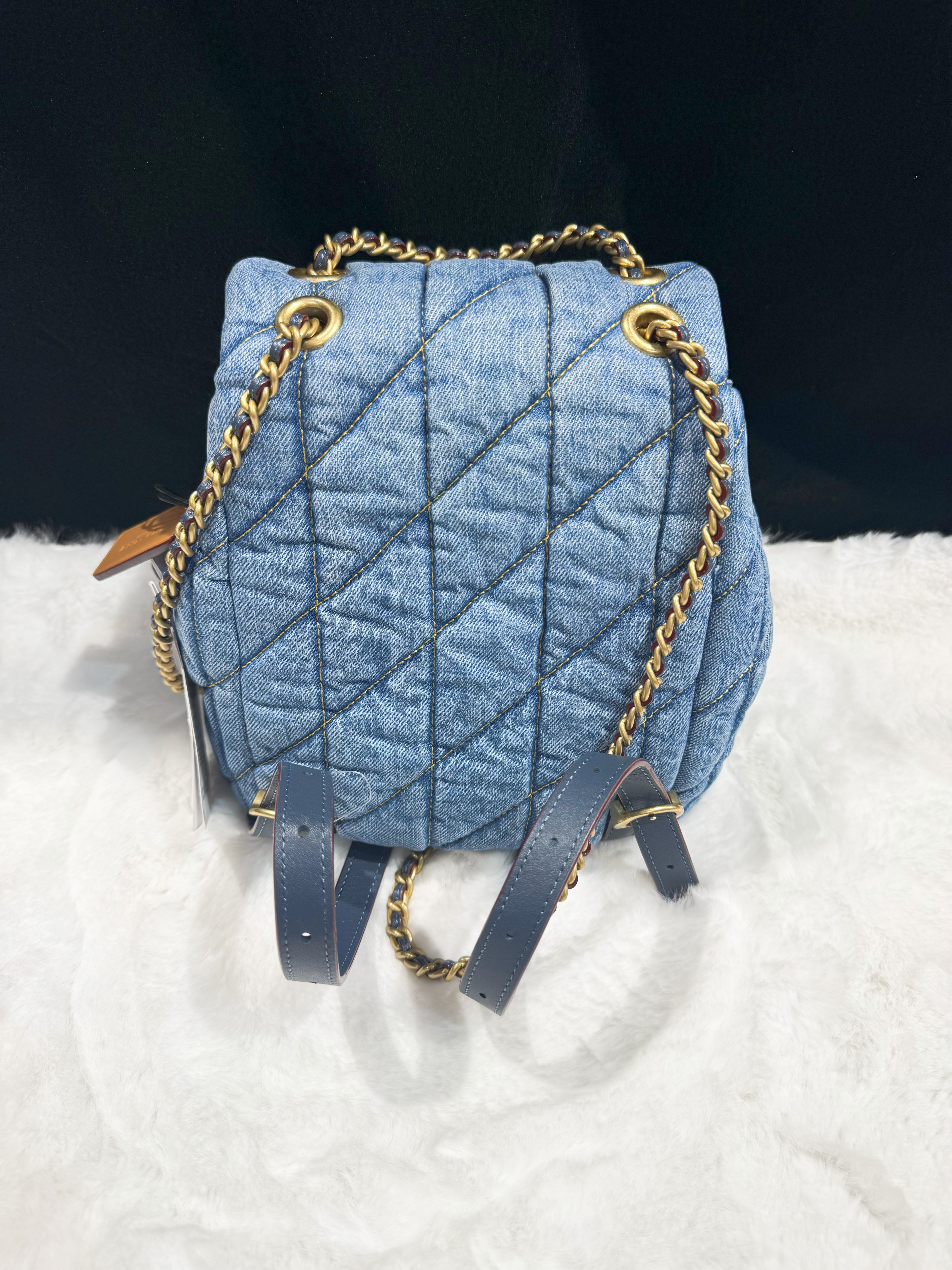 Coach Tabby denim backpack 