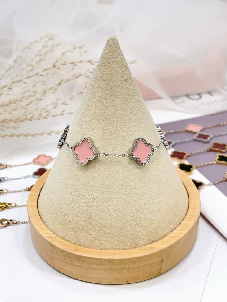 边边不同色四叶草钛钢手链🍀