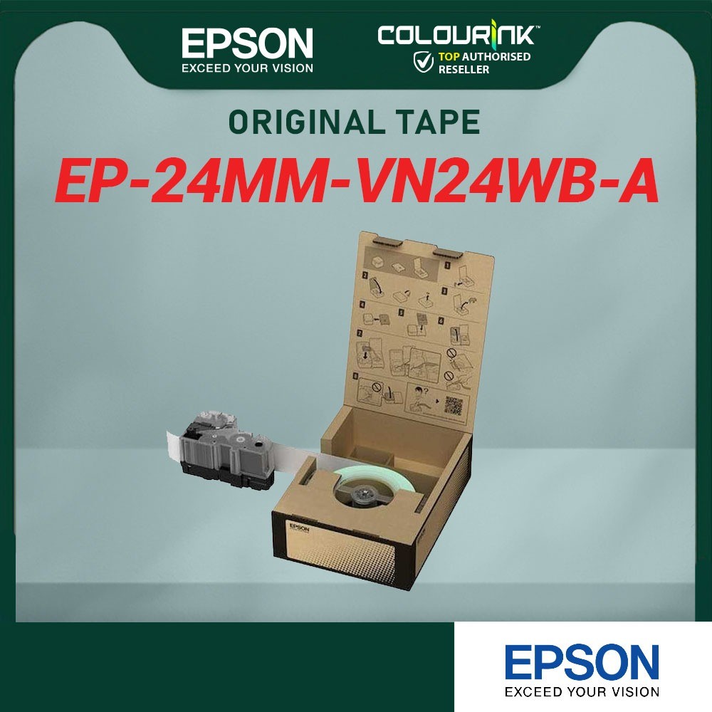 Epson Bulk Roll Vinyl Tape VN12WB VN12YB VN18WB VN18YB VN24WB VN24YB VN36WB VN36YB VN50WB VN50YB LW-Z5000WA LW-Z5010BA
