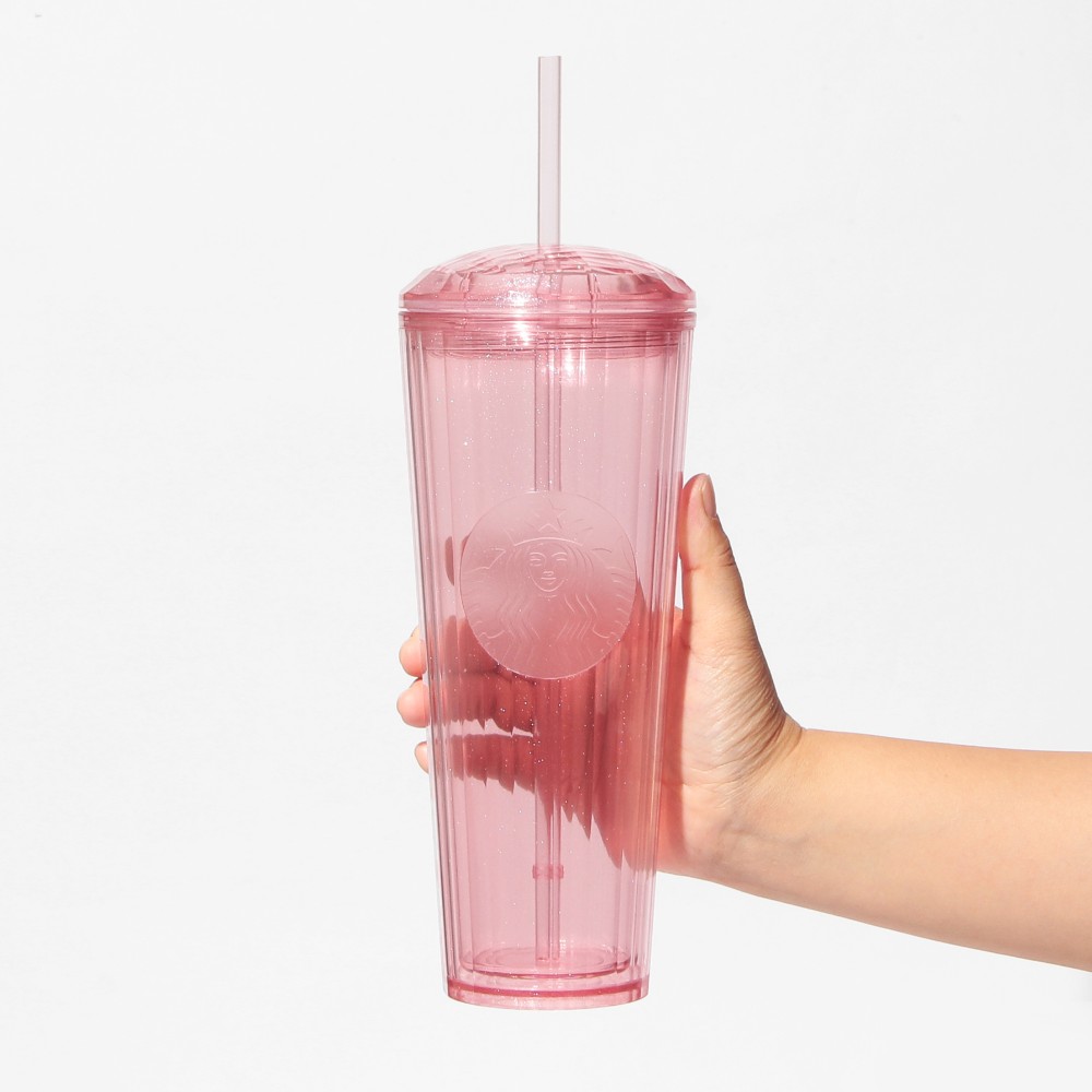 《日本🇯🇵 STARBUCKS 2026 Feel the Breeze 限定系列》閃粉粉紅冷飲杯 710ml