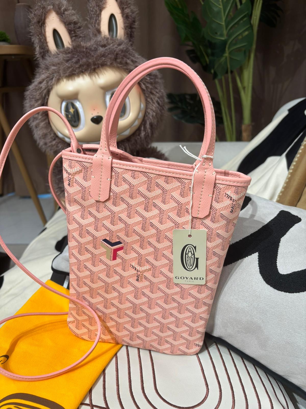 全新 GOYARD POITIERS CLAIRE VOIE 限量版粉灰色 satchel limited edition 100%Authentic ,全新未使用品 ✅tap ✅dust bag