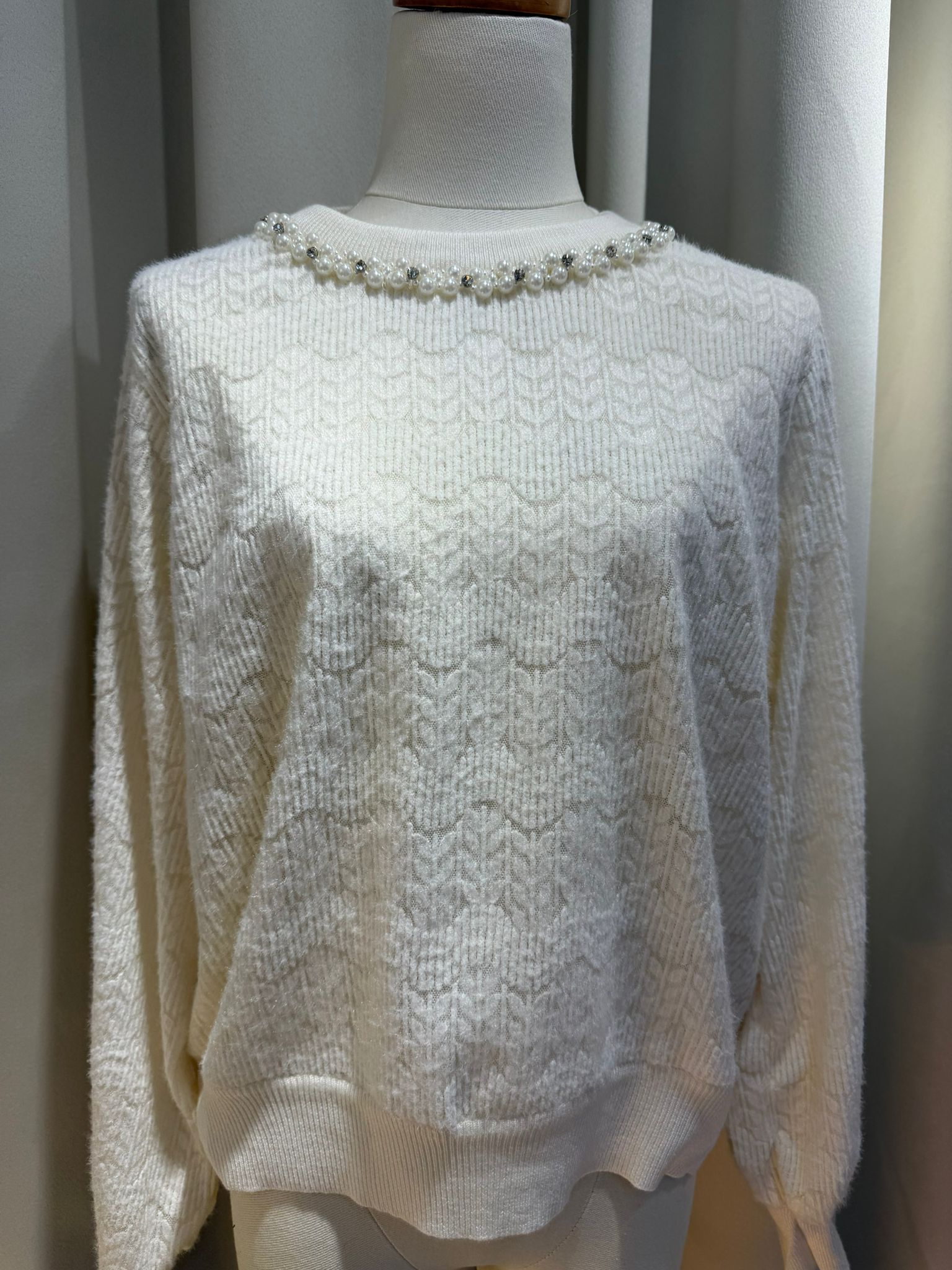 💥大特價💥優雅珍珠領針織衫