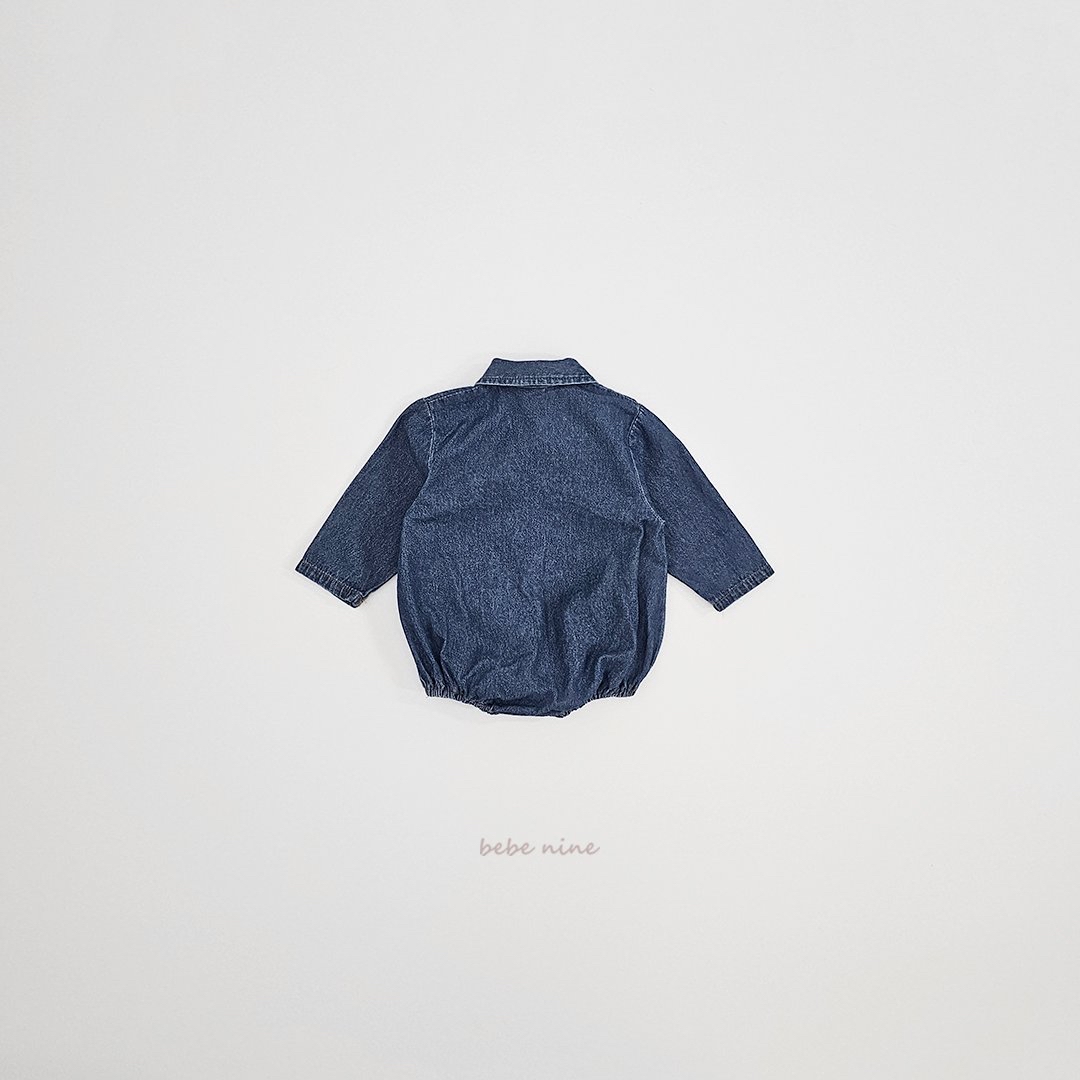 🌸預訂 韓國直送🌸🇰🇷Bebenine兩色牛仔恤衫長袖包屁衣