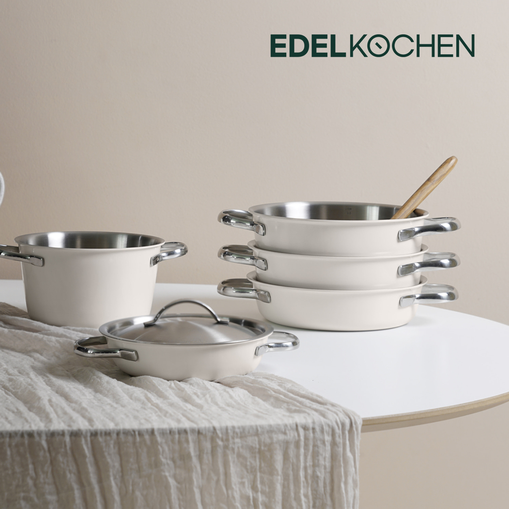Edelkochen 5層不鏽鋼組合鍋具3件套裝 (適用於電磁爐)