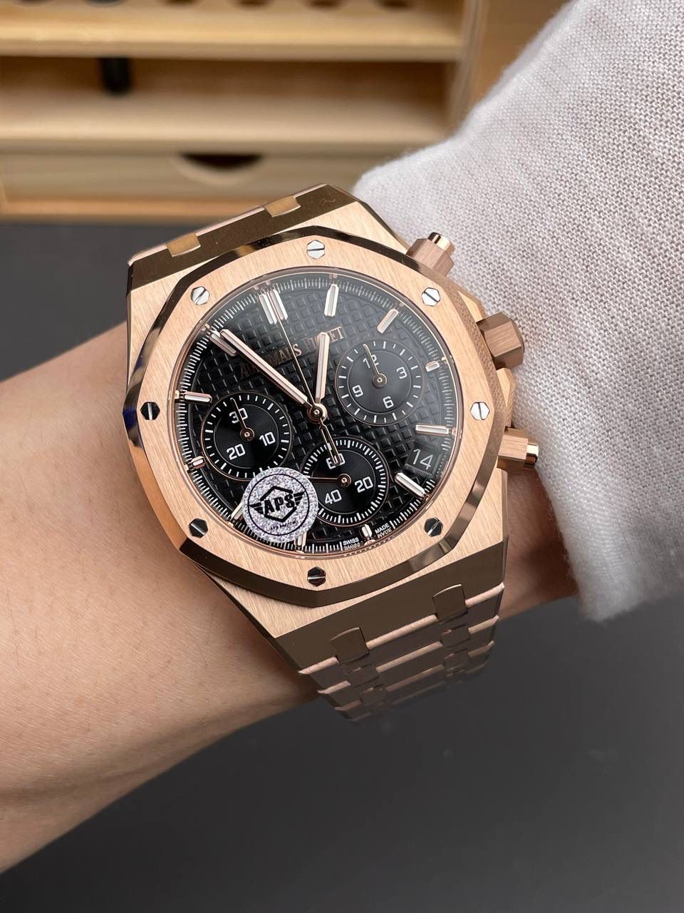 🚀爱彼 26240 玫金黑盘/41mm/4401机💯