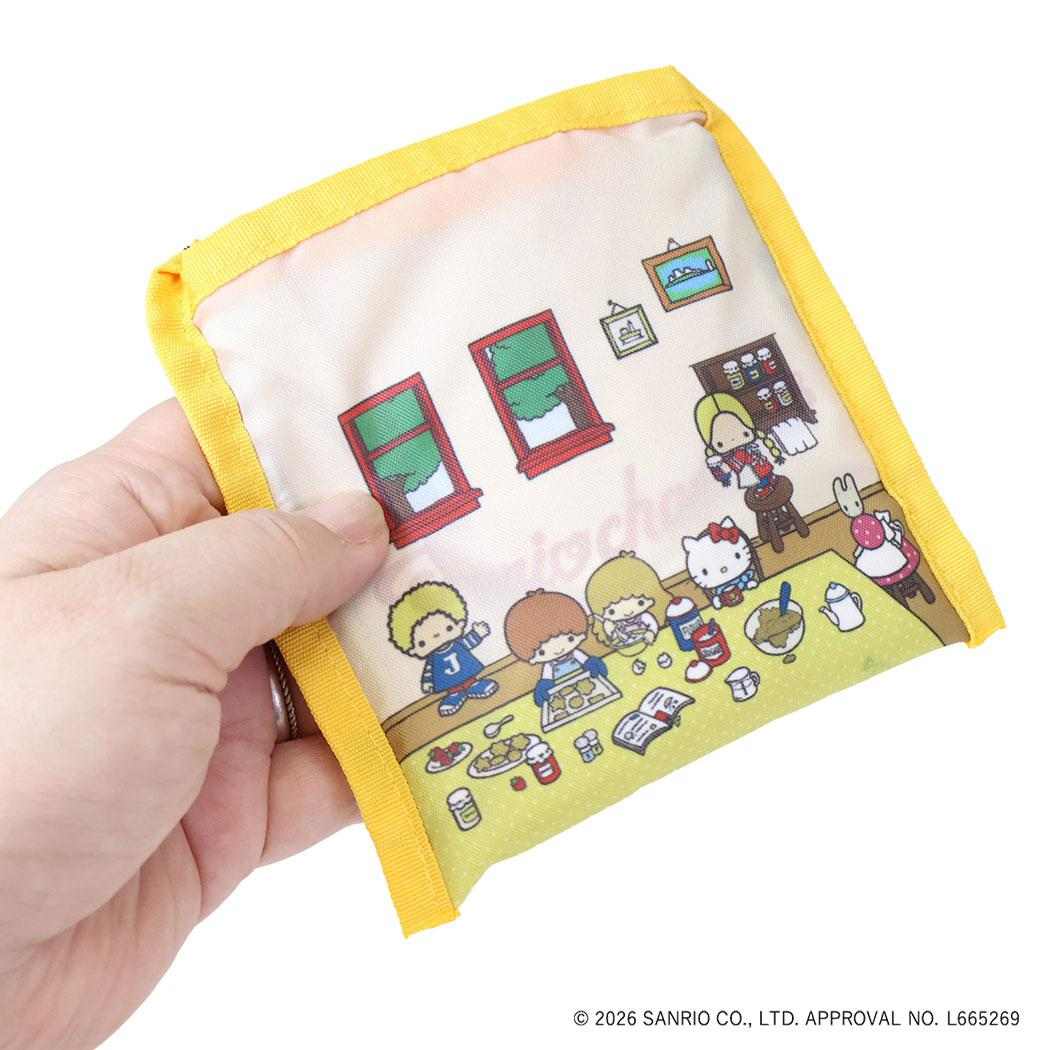 現貨｜Sanrio Hello Kitty Little Twin Stars Marron Cream 茉莉兔 Patty & Jimmy 日版 可摺疊收納 手挽 環保袋 (446997)