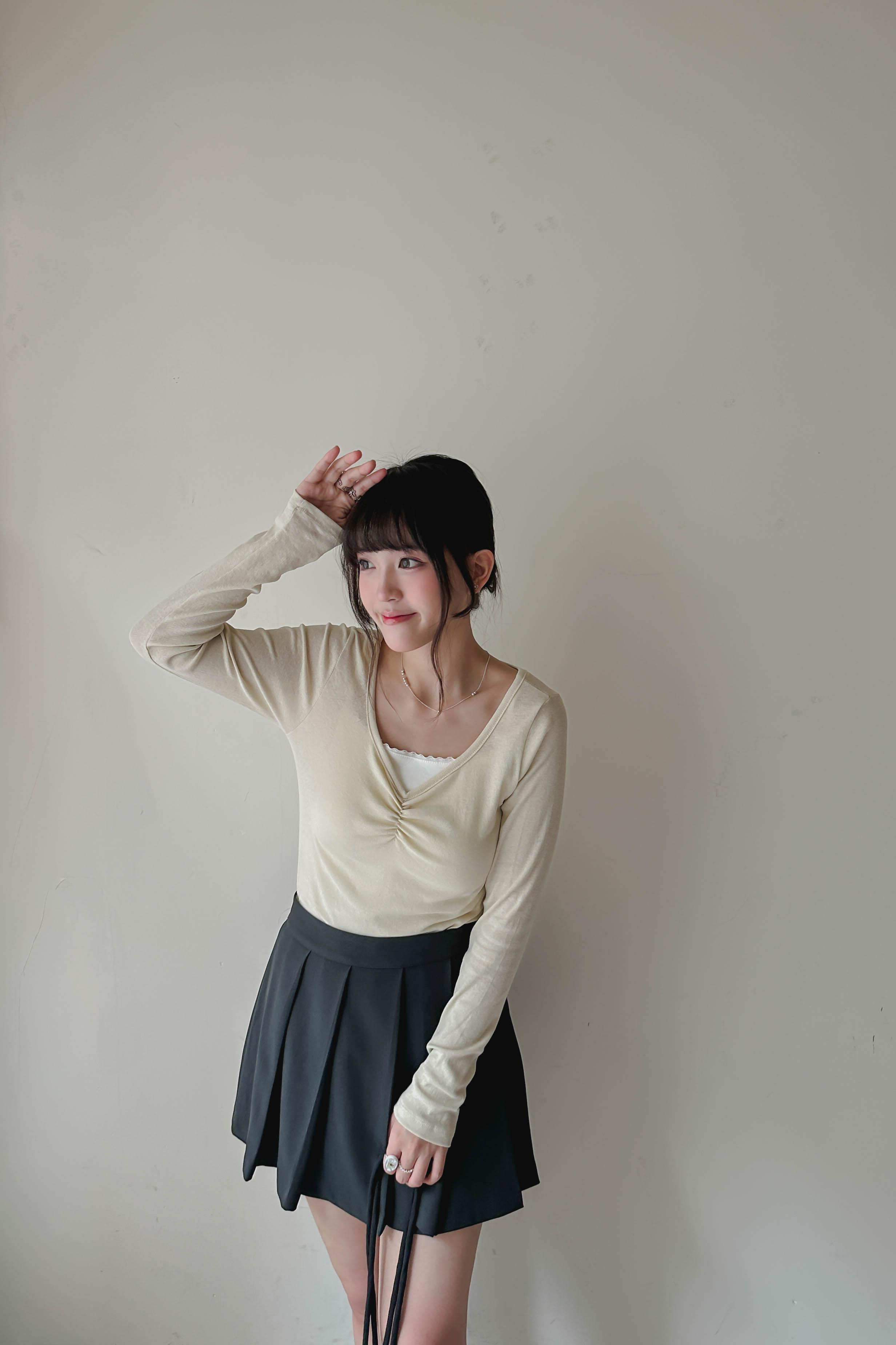 小荷葉邊幼帶Bra Top (兩色入)