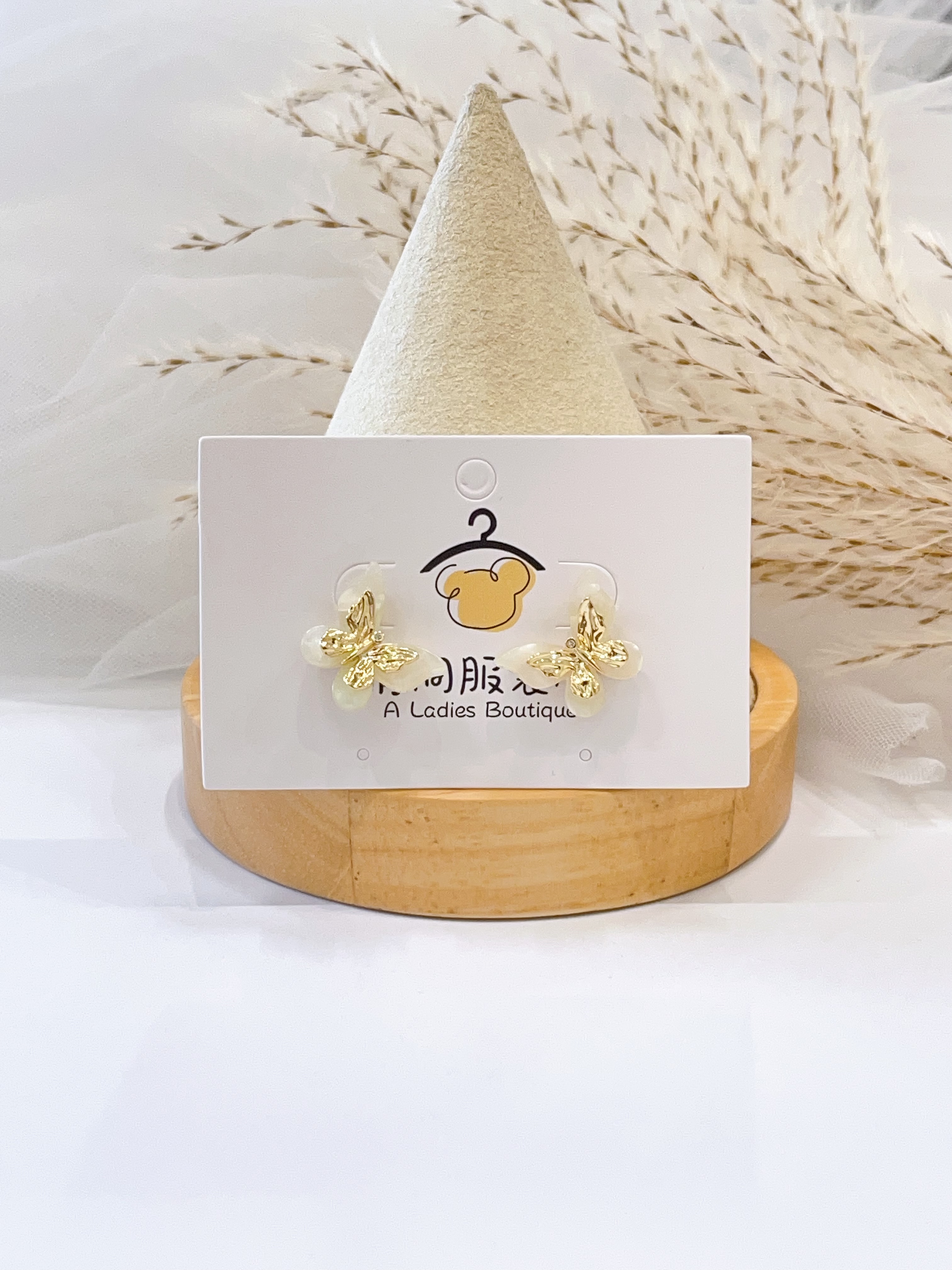 蝴蝶系列🦋拼色高级感蝴蝶耳环