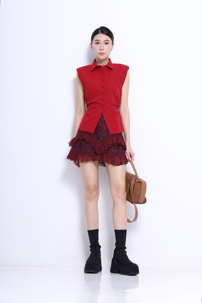 出袖显瘦上衣 2667