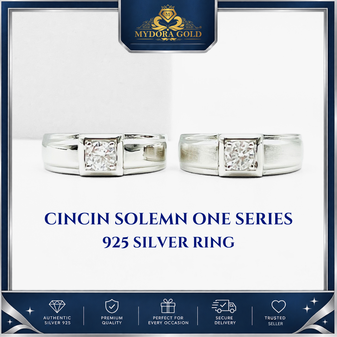 MYDORA 925 Silver Ring - Cincin SOLEMN ONE Collection