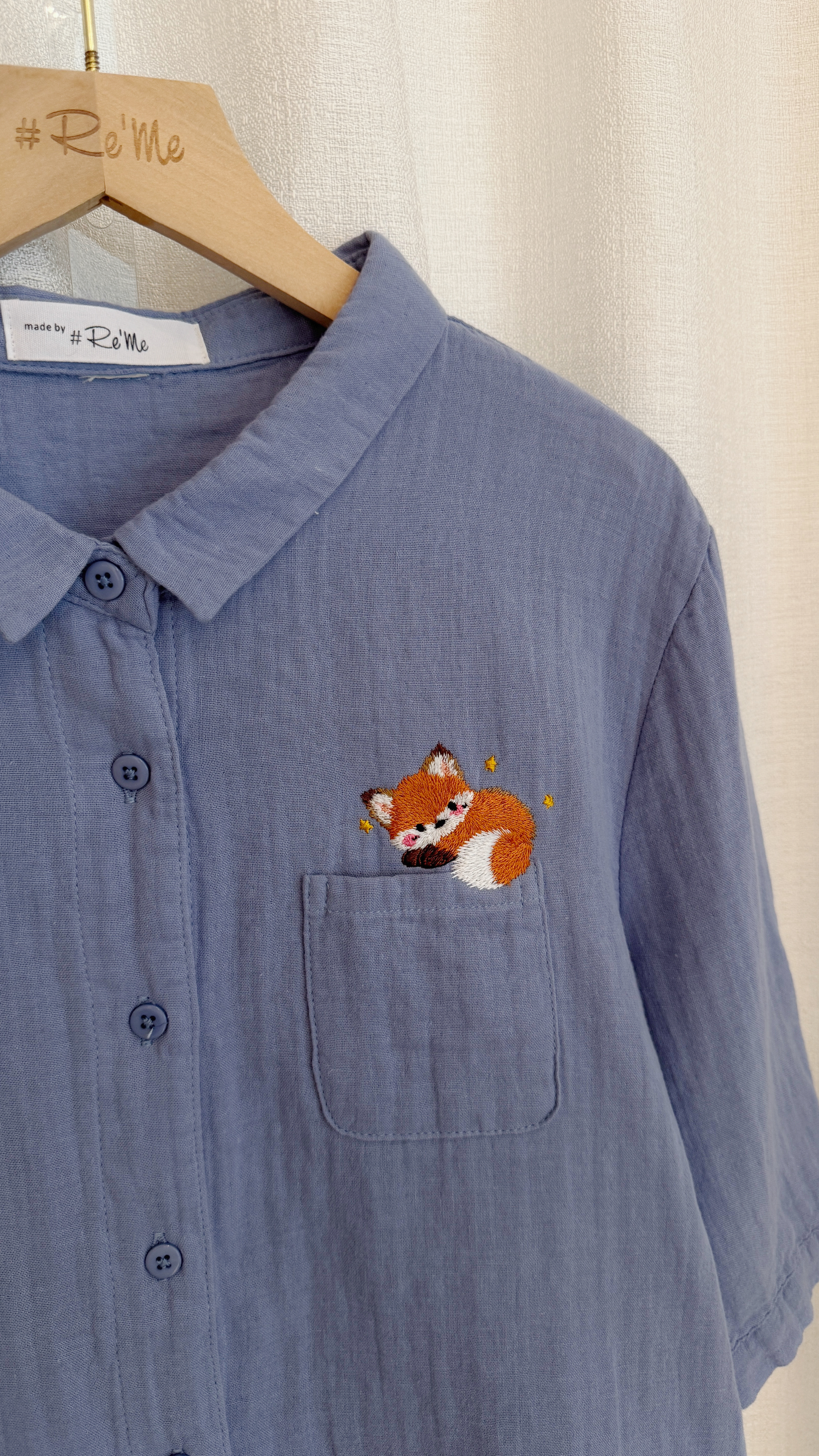 A Fox Kind of Day｜独家手作刺绣衬衫 🦊