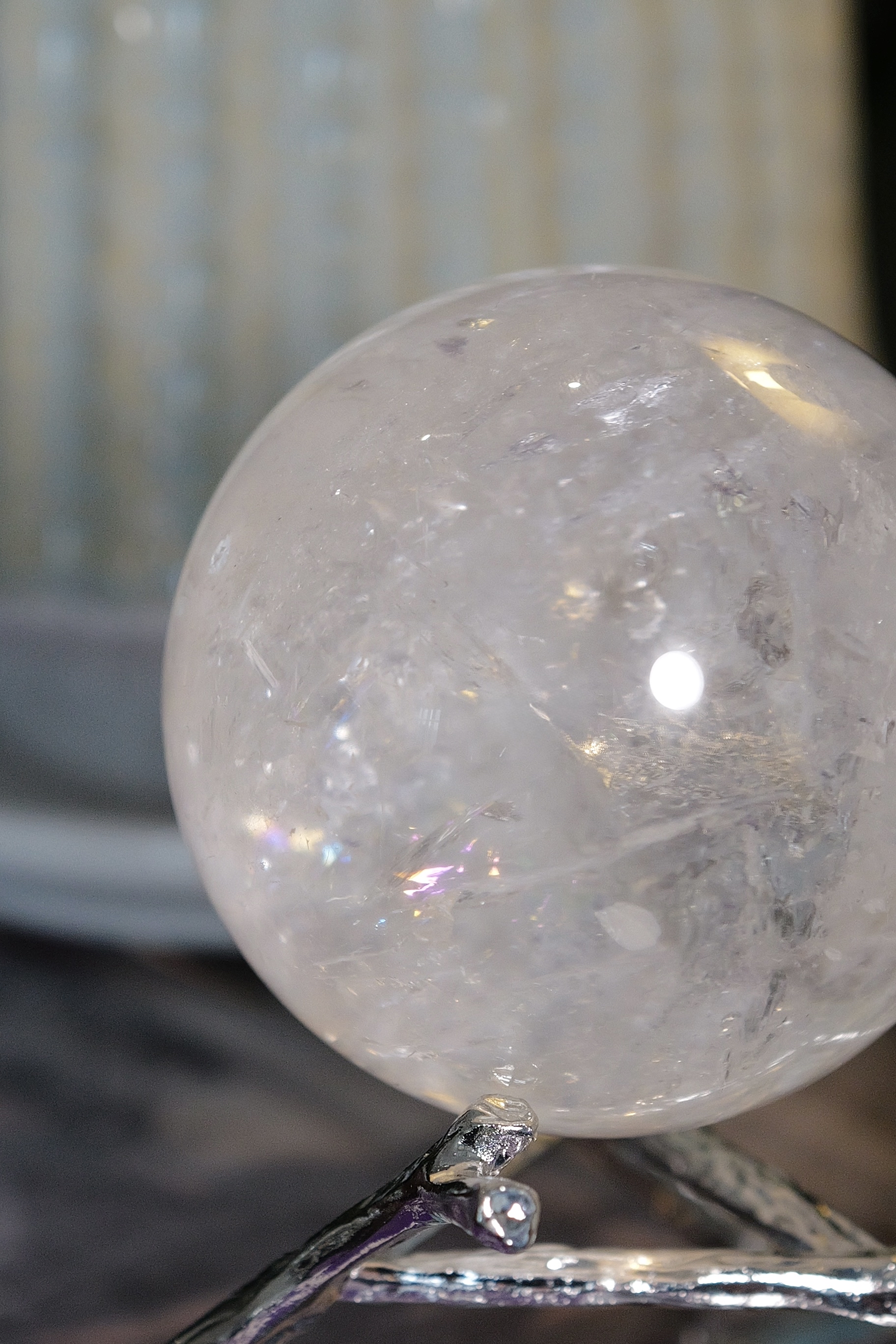 ༒6.5cm白水晶球༒ CQ.1160C2J-RA26*6JT