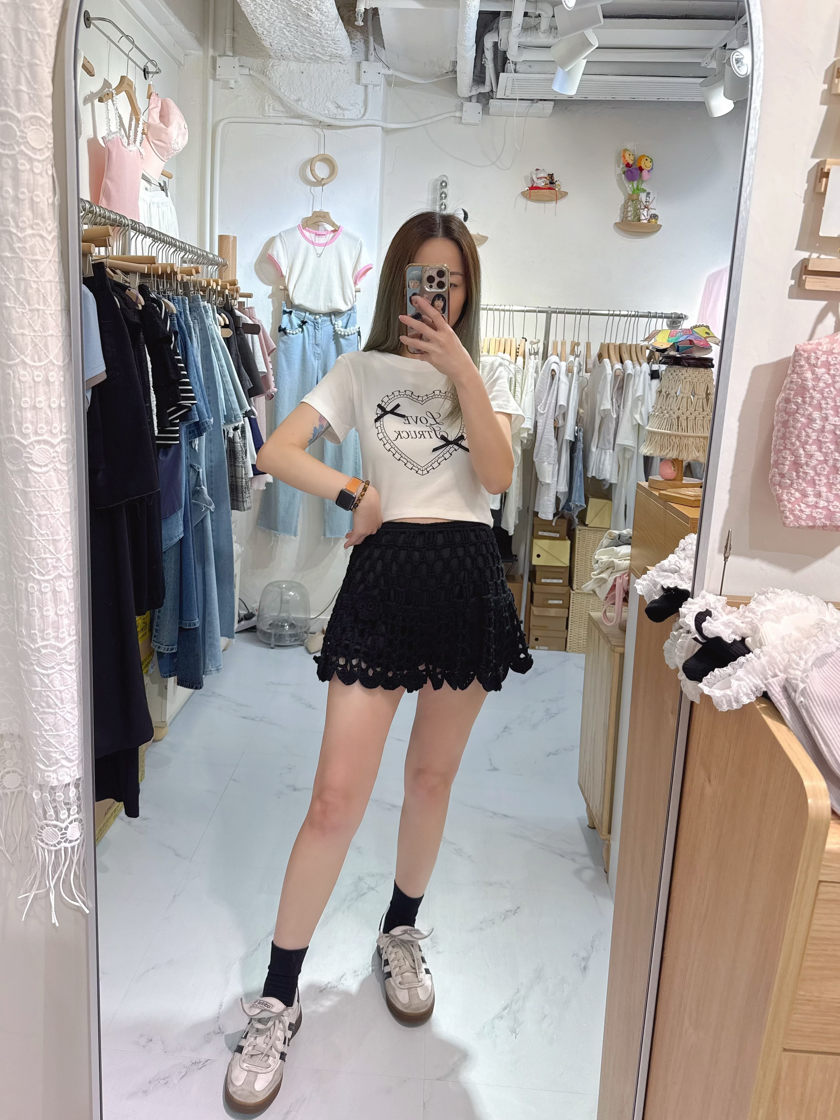 鈎花裙褲