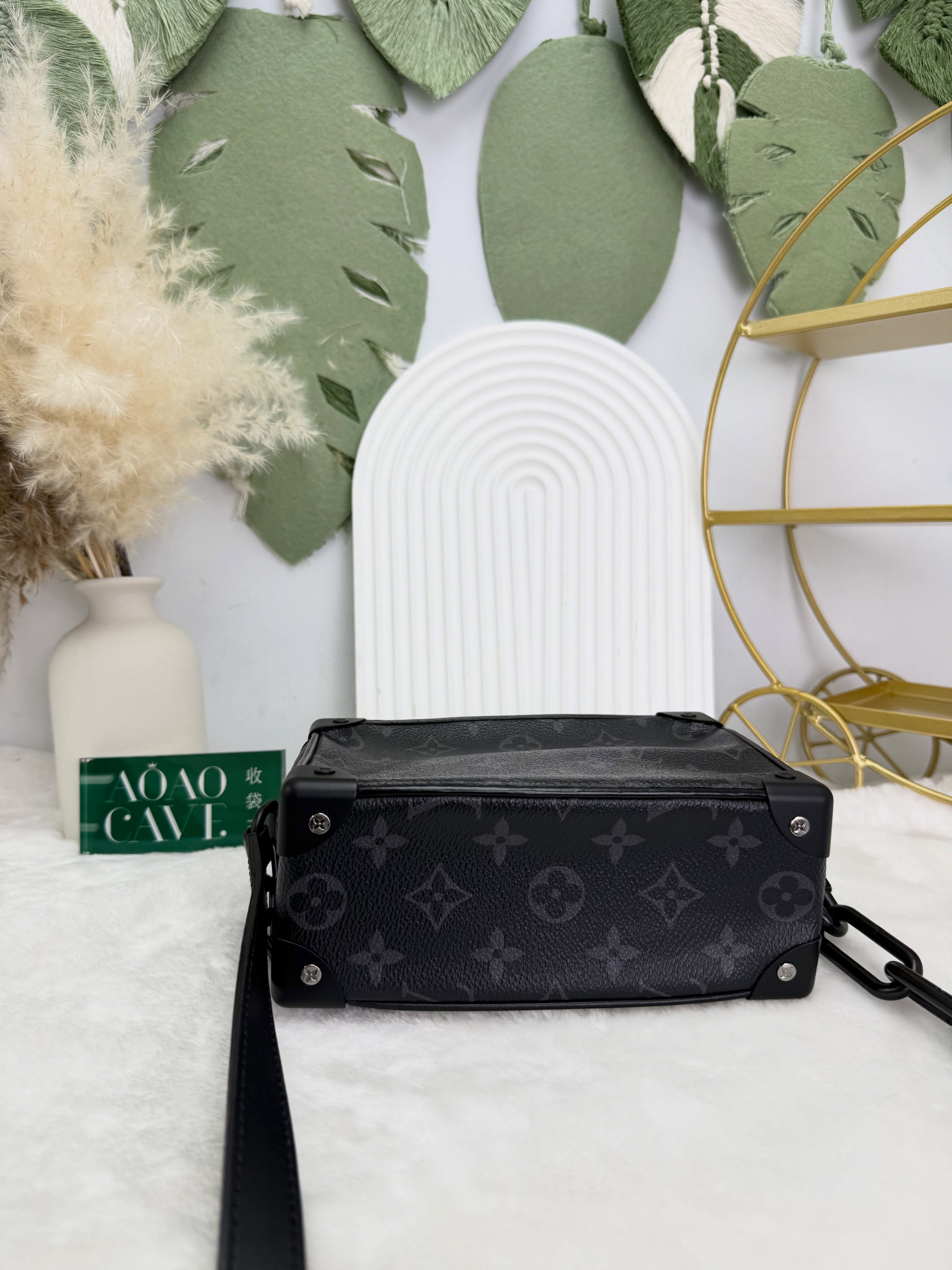 LV👜 PRE OWNED 🛍️Mini Soft Trunk 黑色老花 晶片款🖤