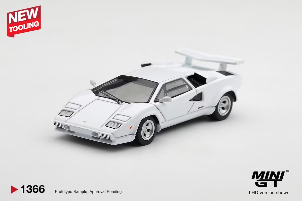 （預訂 Pre Order) MINI GT ( MGT01366-L ) Lamborghini Countach LP500S White