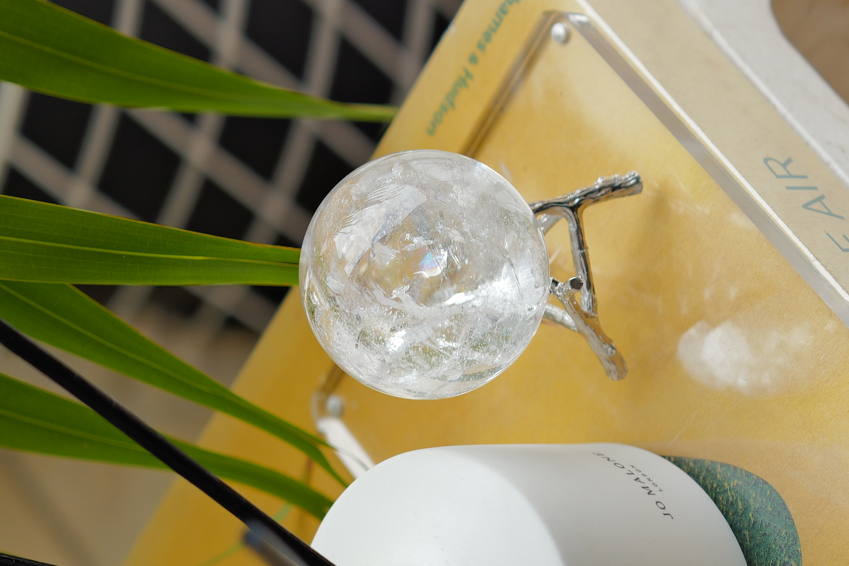  ༒6.45cm白水晶球༒ 1158C2JGM83-RA*7T8