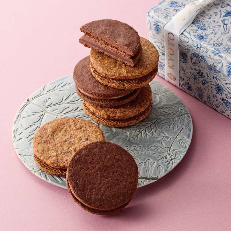 COCO KYOTO 榛果杏仁醬夾心餅乾 (10入)