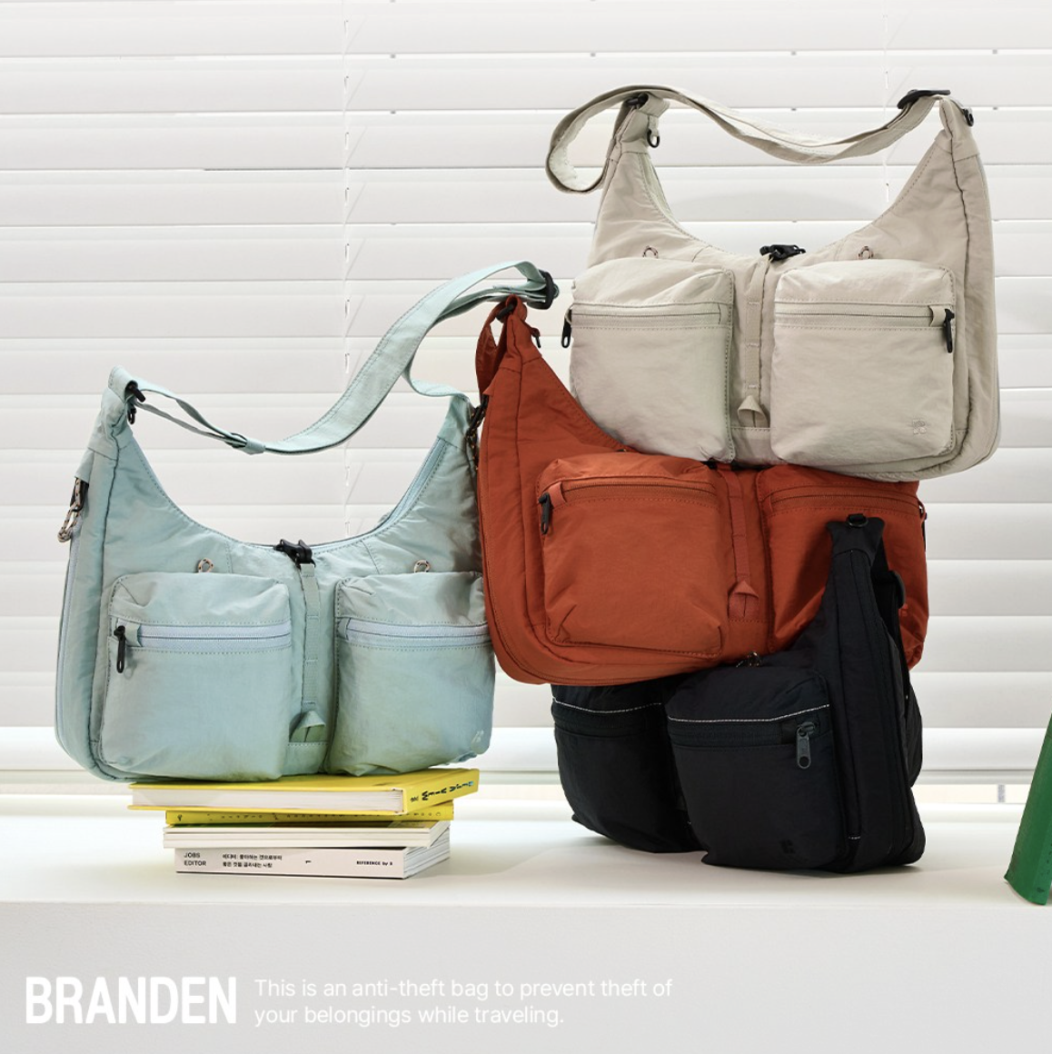 韓國 Branden Safe Plus 旅行用 防盜 斜揹袋｜Cross Bag
