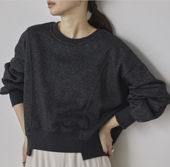 亮片短版套頭衫 - 2026 流行穿搭  短版套頭衫 春夏秋時尚穿搭 成人休閒 日常穿搭 易於配搭 日本直送   #JP-I-260008