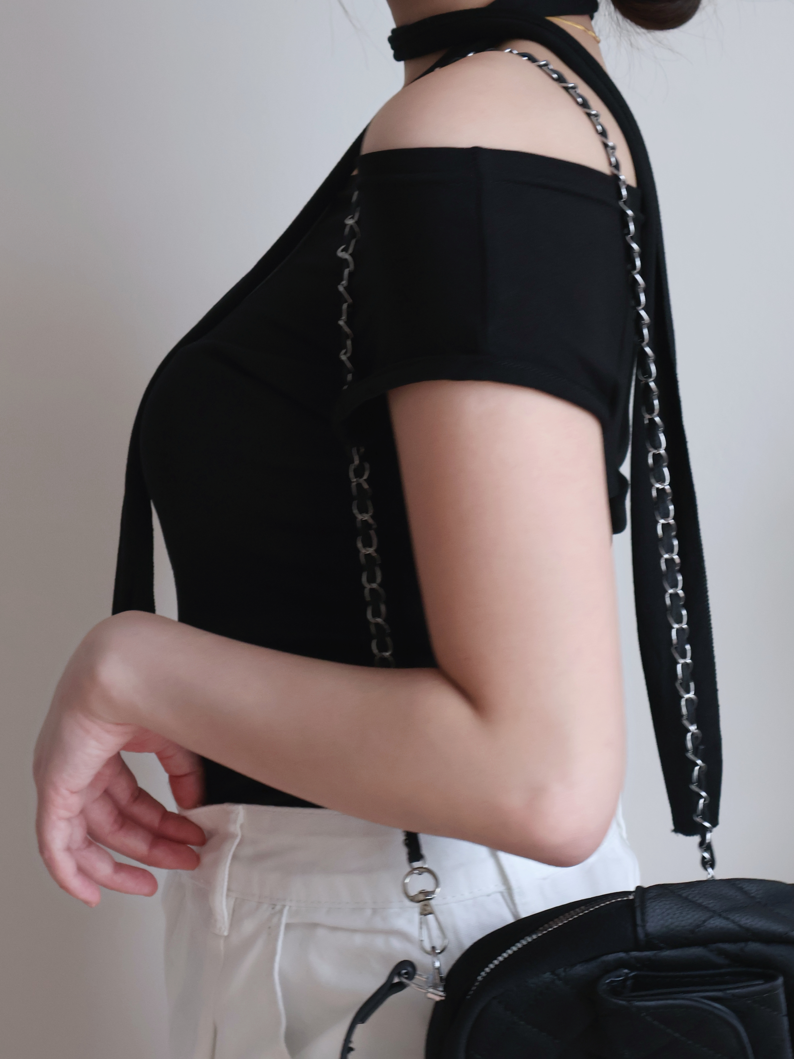 Hazel Cropped Top | Black