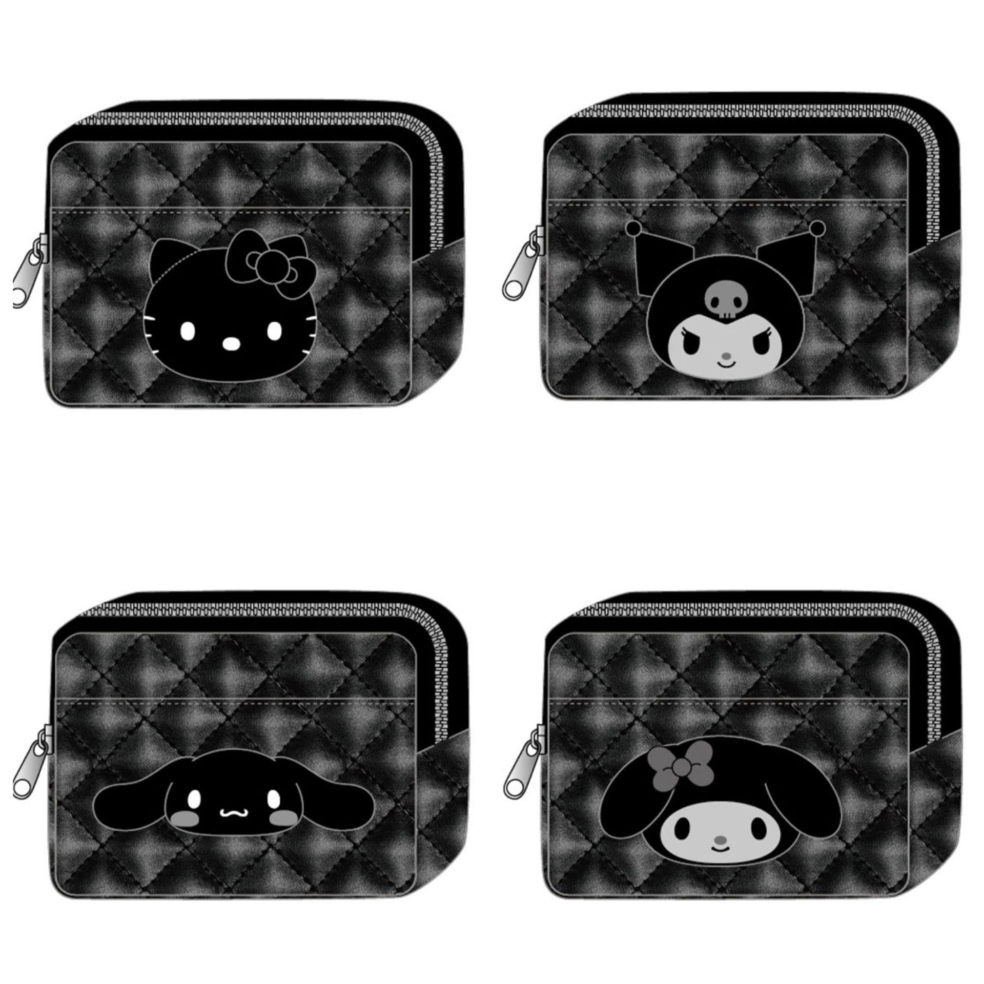 日本預訂📍日本Sanrio黑色風格系列 - 菱格圖案拉鏈袋 2026年5月中下旬出貨