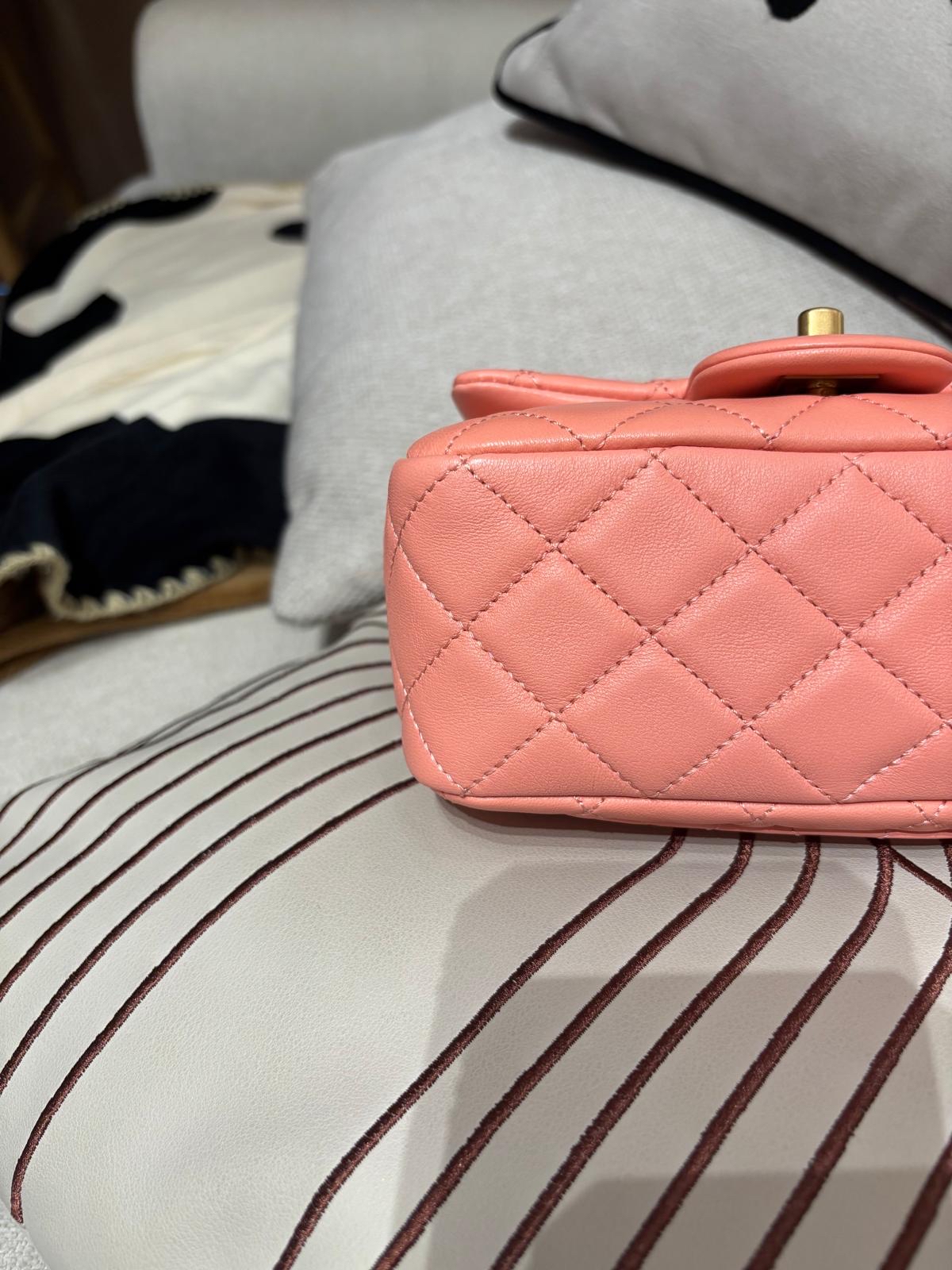 Chanel Mini Flap Bag With Pearl Crush ,金球方胖, 100%Authentic, 99%New ✅收據副本✅Dust bag✅晶片