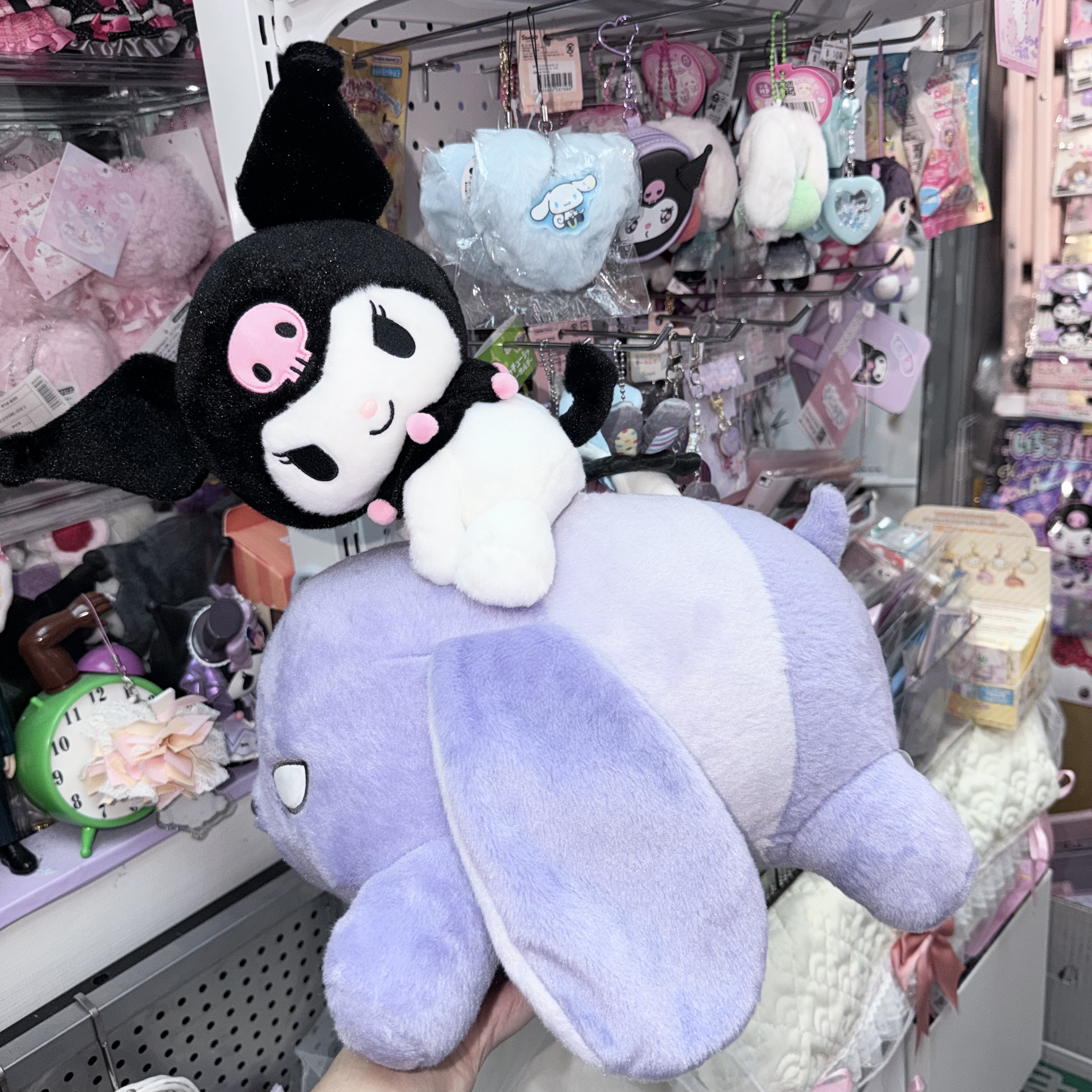 日本限定 Kuromi騎巴庫大公仔 約35cm
