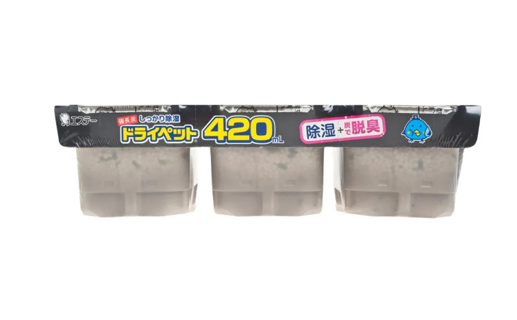 416NT/ 雞仔牌備長炭抽濕器420mlx3 孖裝