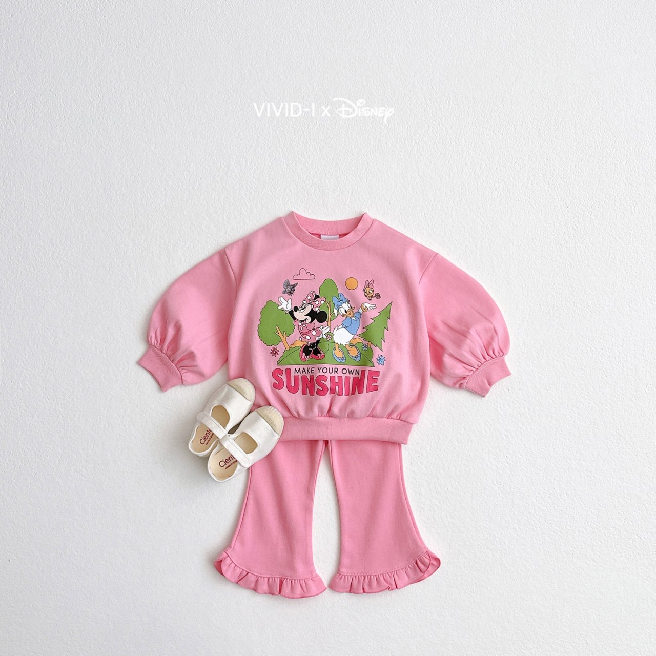 Vivid | frill pants (Pink M95-105)