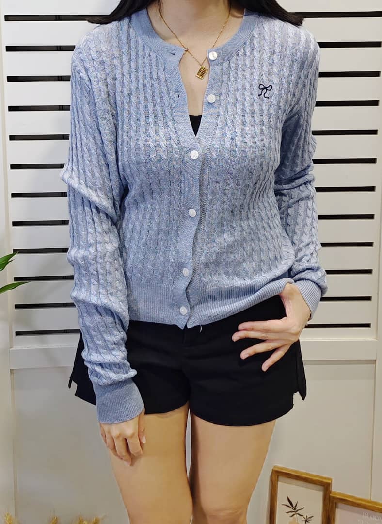 S1949 Cable Knitted Cardigan