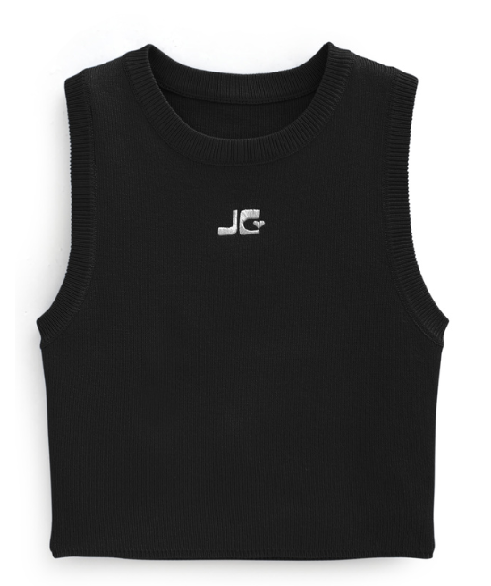 針織文字背心 [k9357e]