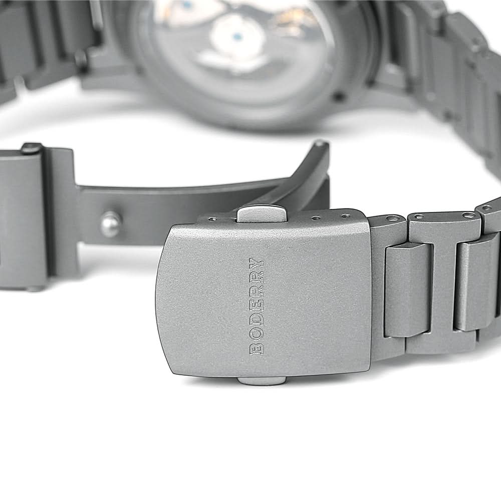 Boderry Landmaster Titanium Chronograph Automatic -  BD-A18T-07B Ice Blue 