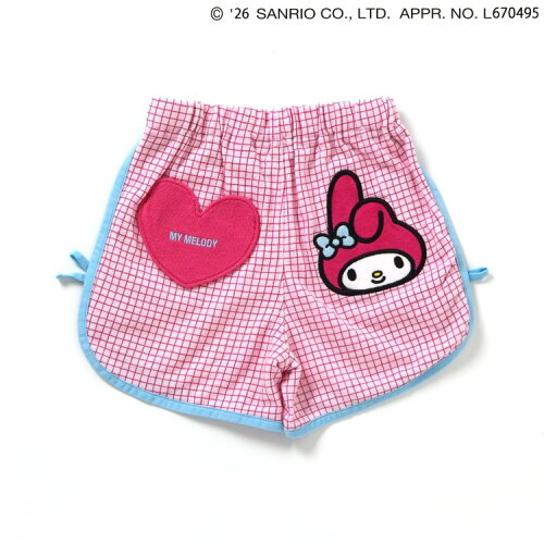 🆕【⭐訂購⭐】🇯🇵日本直送🌀#Sanrio 格紋 心形口袋 可愛刺繡 短褲［4款選］🌀 [ELDA-0264][260529]