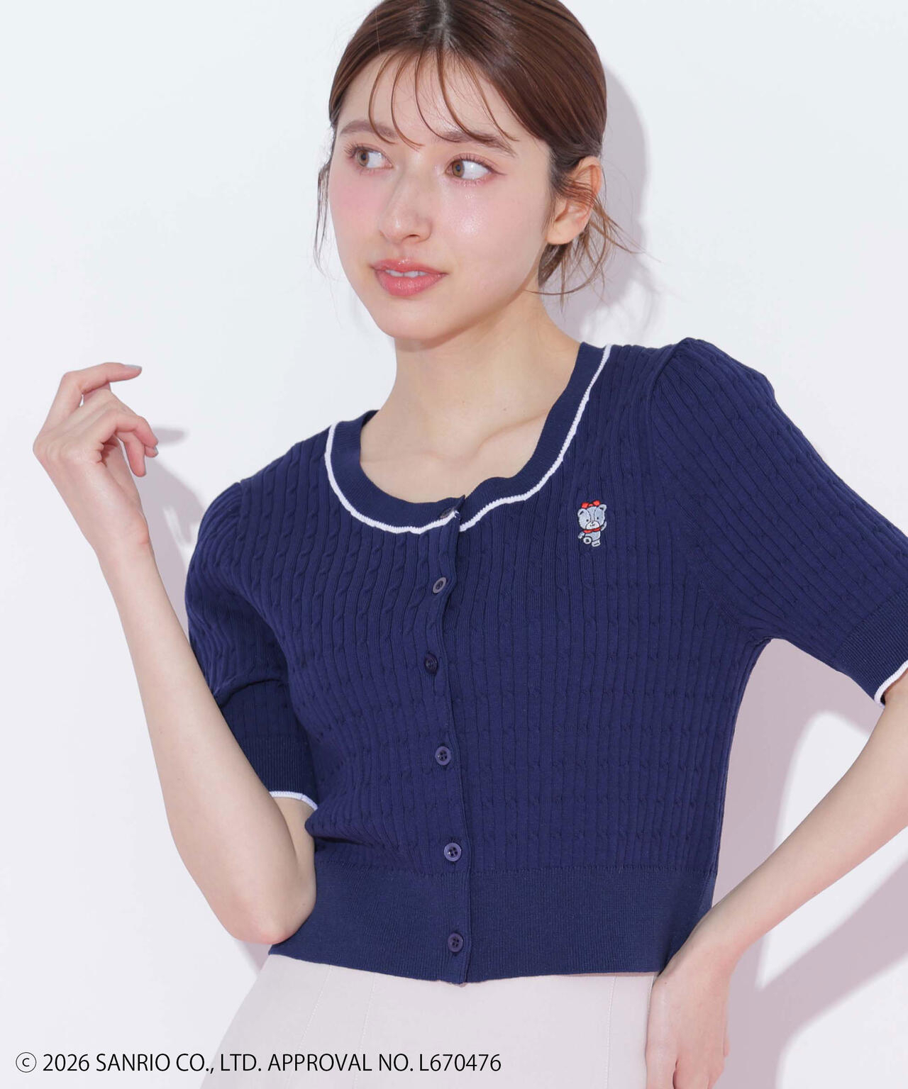 🎀【預訂】 JILL by JILL STUART Tiny Chum Collaboration Cardigan - Blue