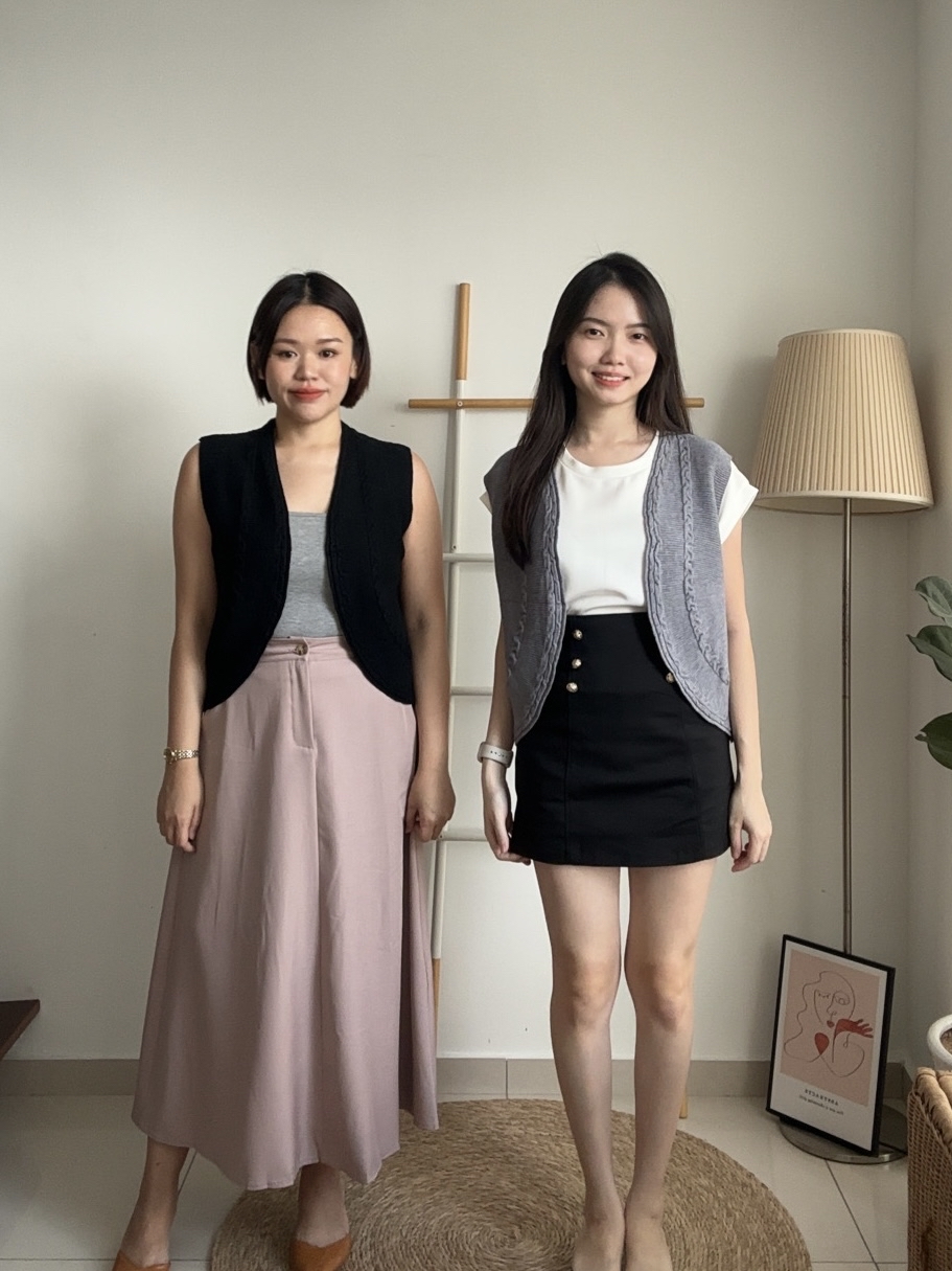 T4085 Cable Knit Vest - 3 Colors