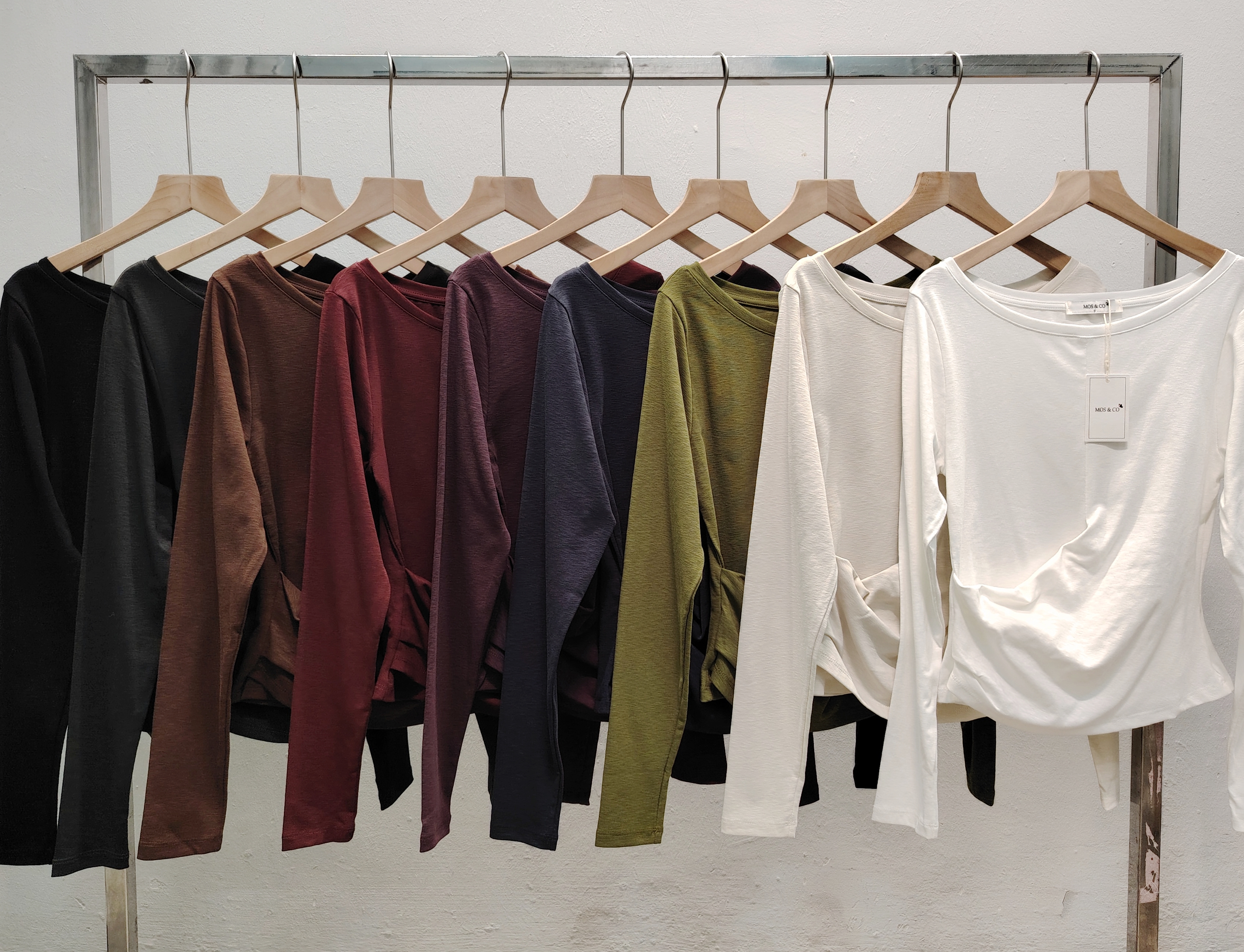 M5071 Boat Collar Long Sleeve Tee