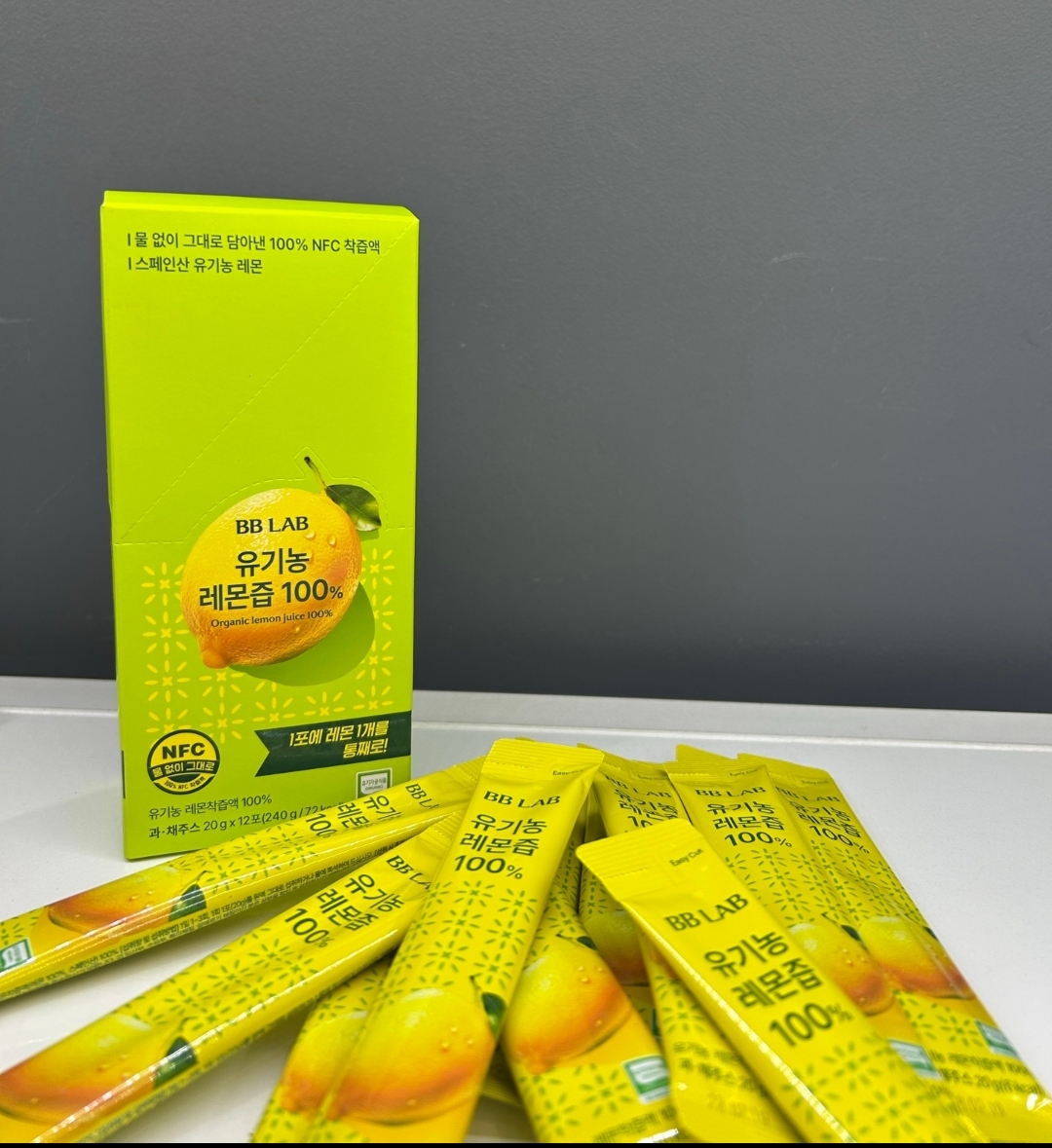 oliveyoung BBLAB 有機檸檬濃縮飲12條*2盒