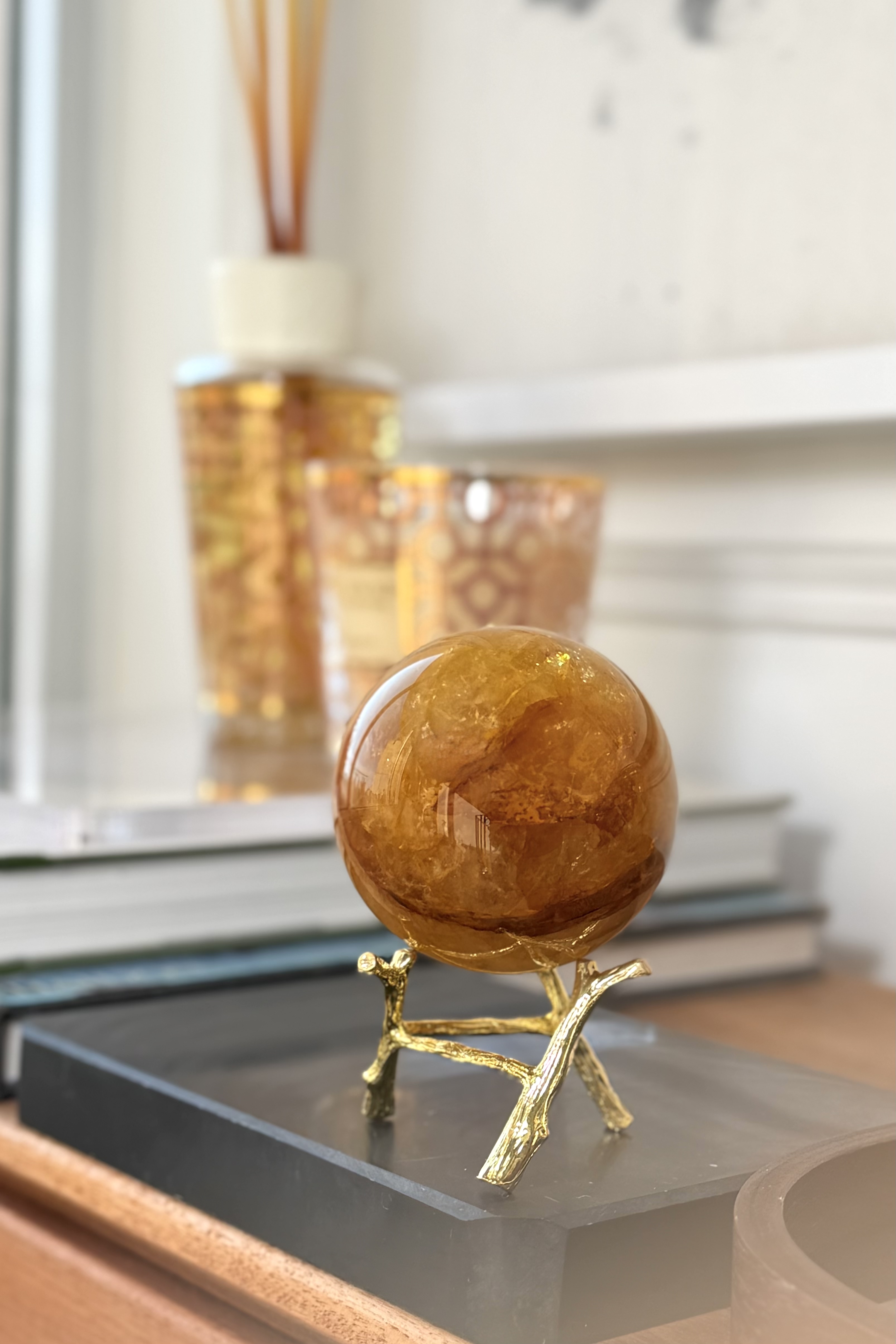 ꧁ 6.2cm Golden Healer Quartz ꧂ GH.1225C10GMA9-RA27*5EM -