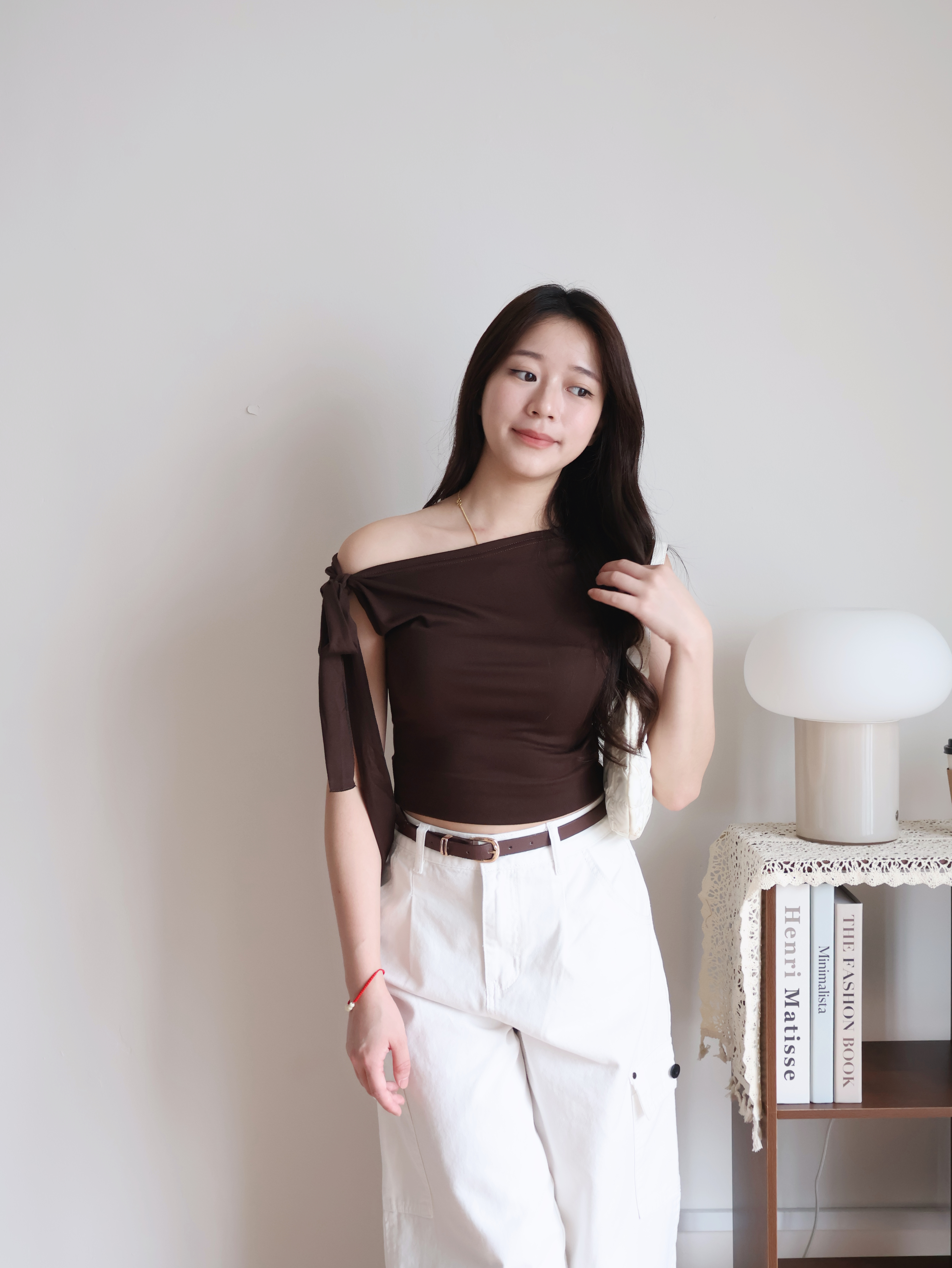 Hazel Cropped Top | Brown