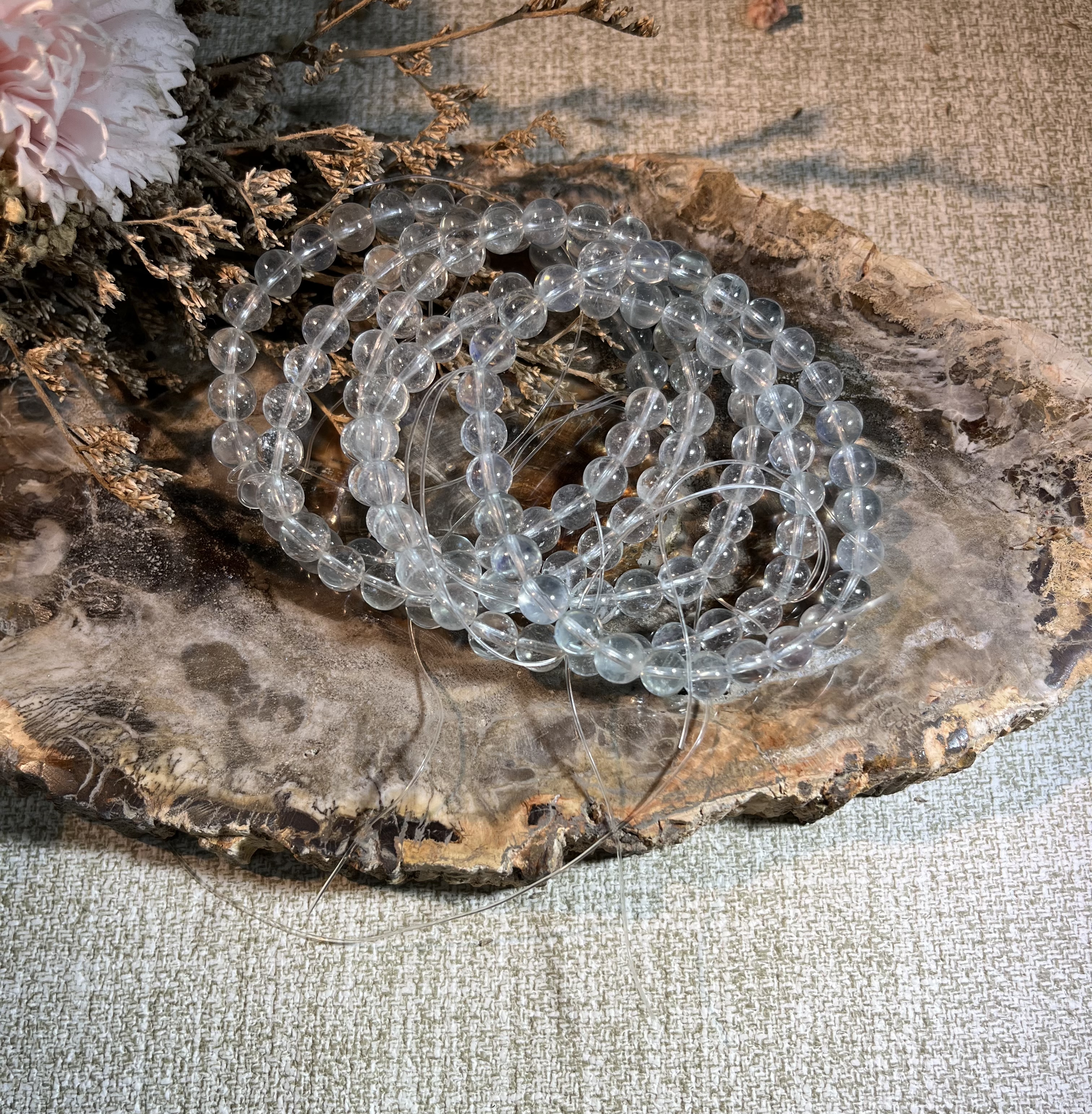 冰透綠海藍寶 6m+