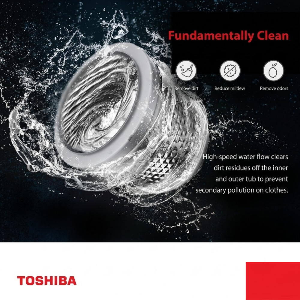 Toshiba 7kg Top Load Washing Machine  AW-M801AS(WS) EEO