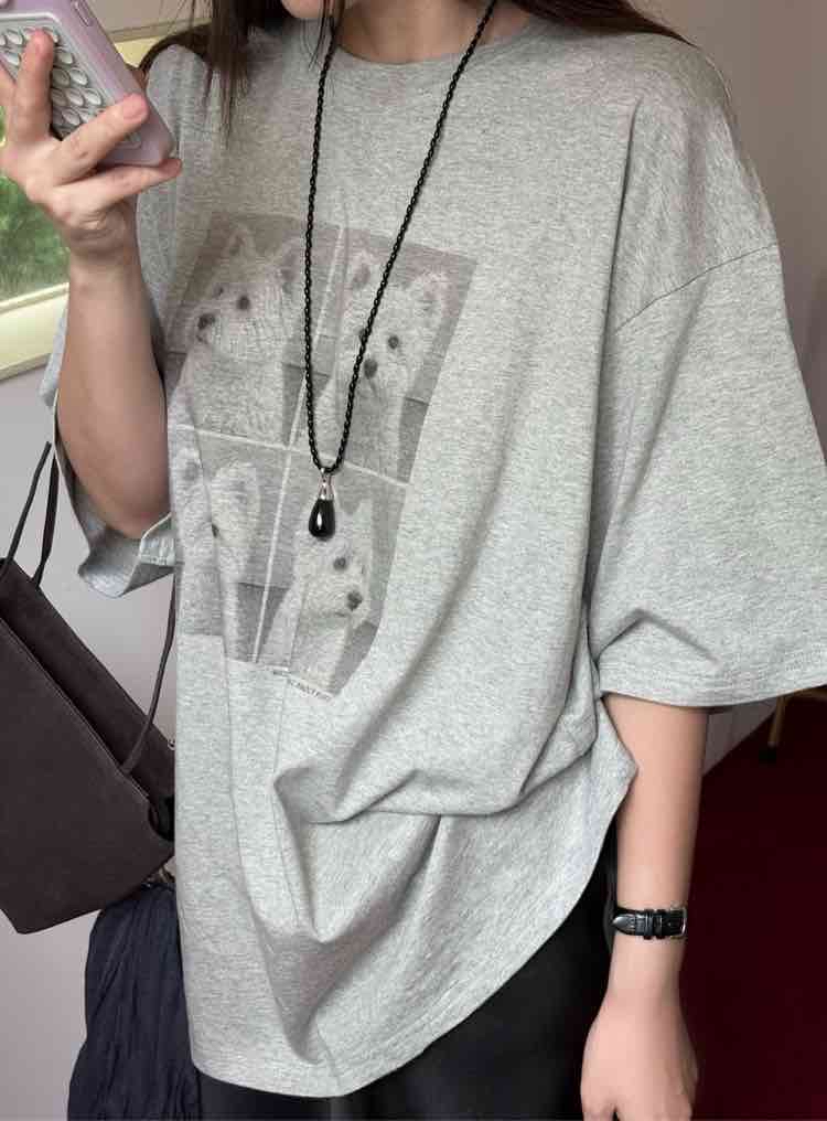 221525 四格狗仔Tee