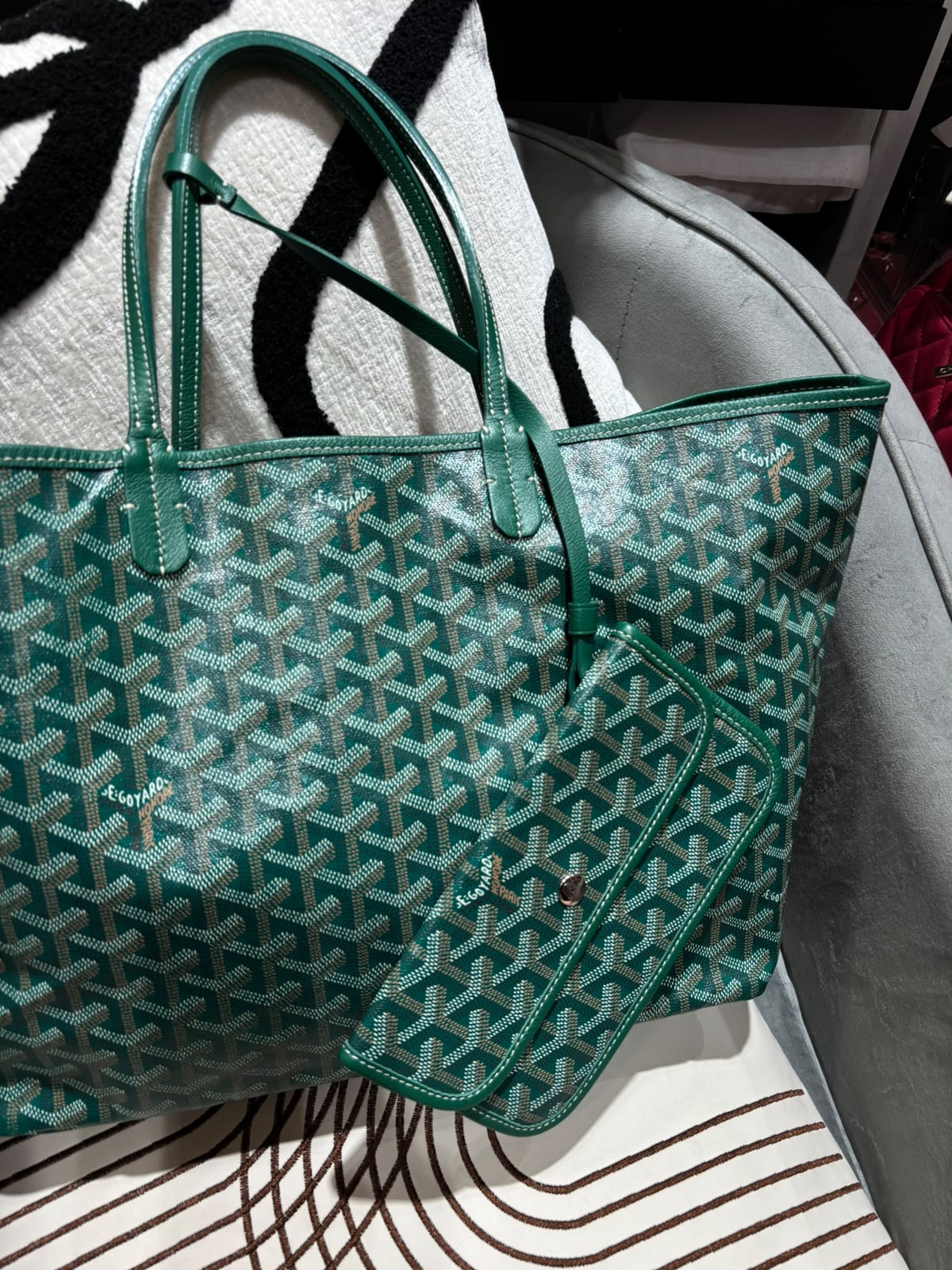 Goyard Saint Louis pm tote bag  100% Authentic, 95%New 