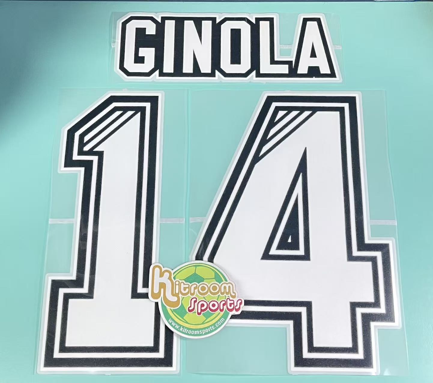 1995-96 Newcastle United Home Retro Nameset #14 GINOLA