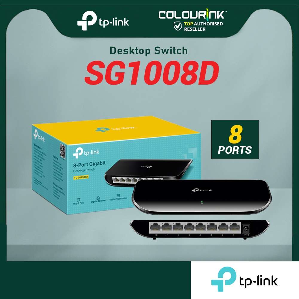 Tp-Link SG1008D SG1016D SG1024D Gigabit Port Metal Case 19" Inch Rackmount Unmanaged Switch similar SG1016 SG1024