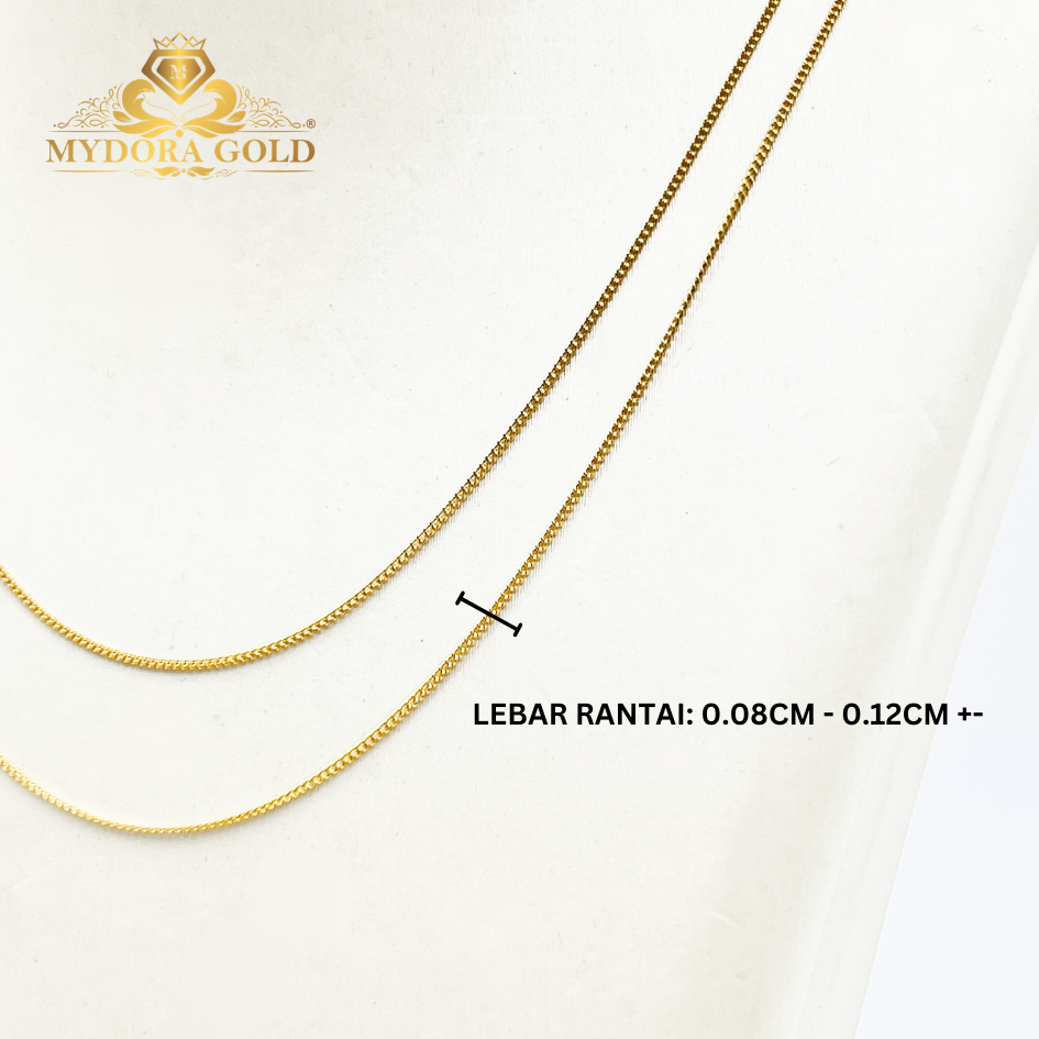 MYDORA Rantai Leher Mesin Bajet l EMAS 916/22K