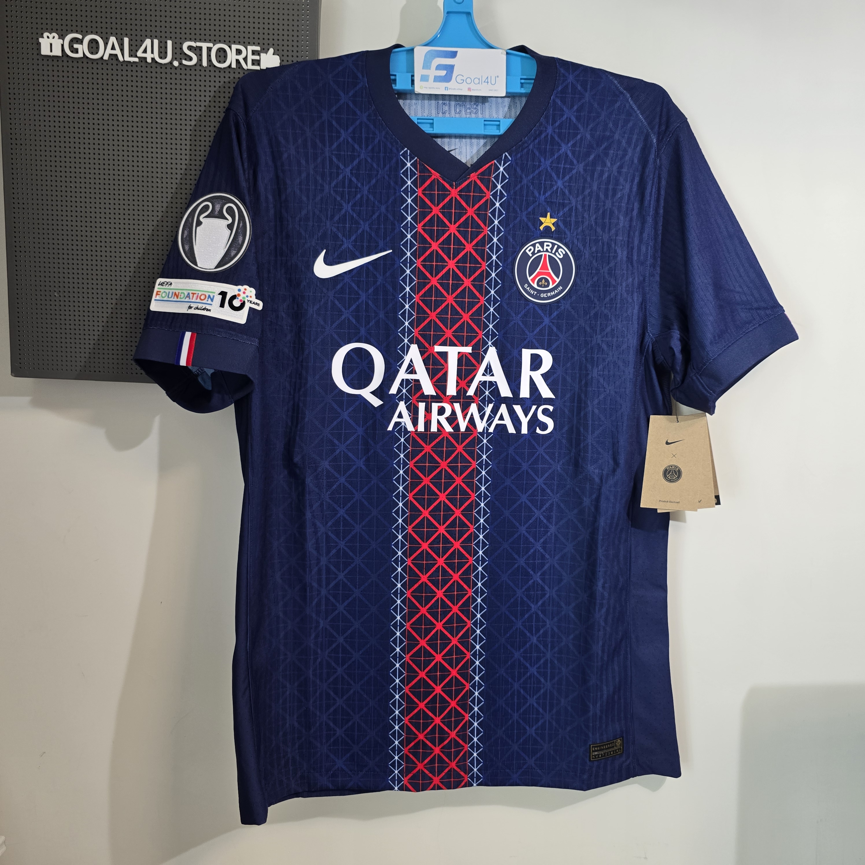 Nike PSG 巴黎聖日門 2025-26 主場球員版球衣 (可加印字章) HJ4547
